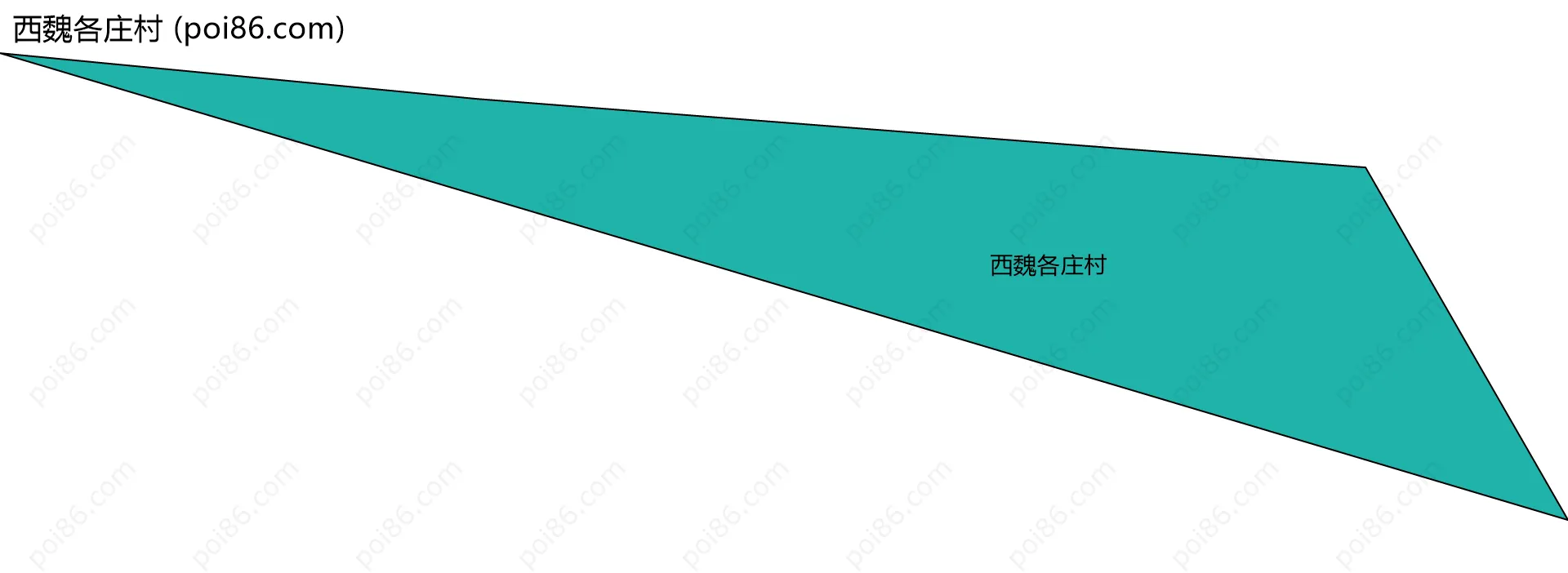 西魏各庄村边界地图