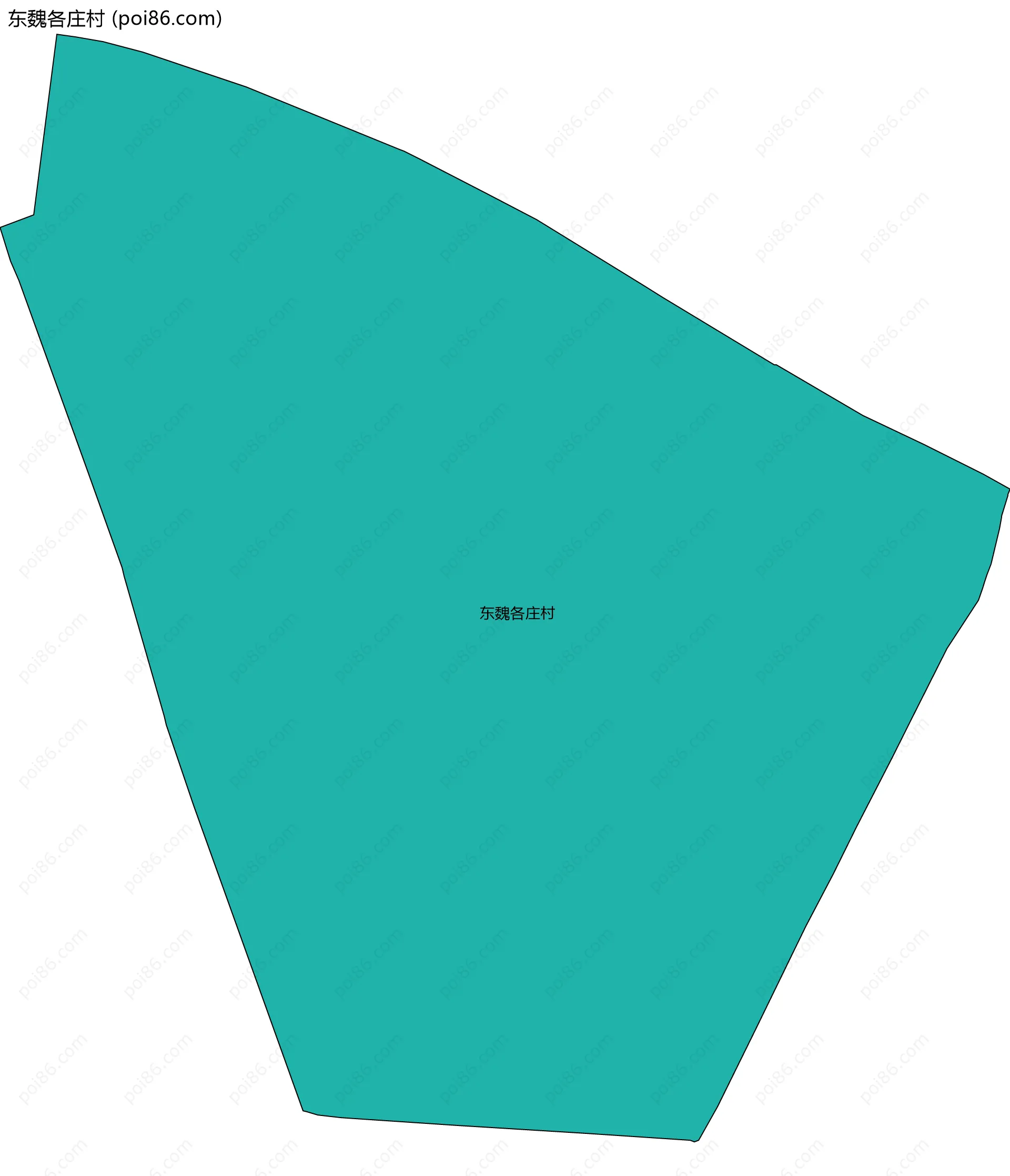 东魏各庄村边界地图