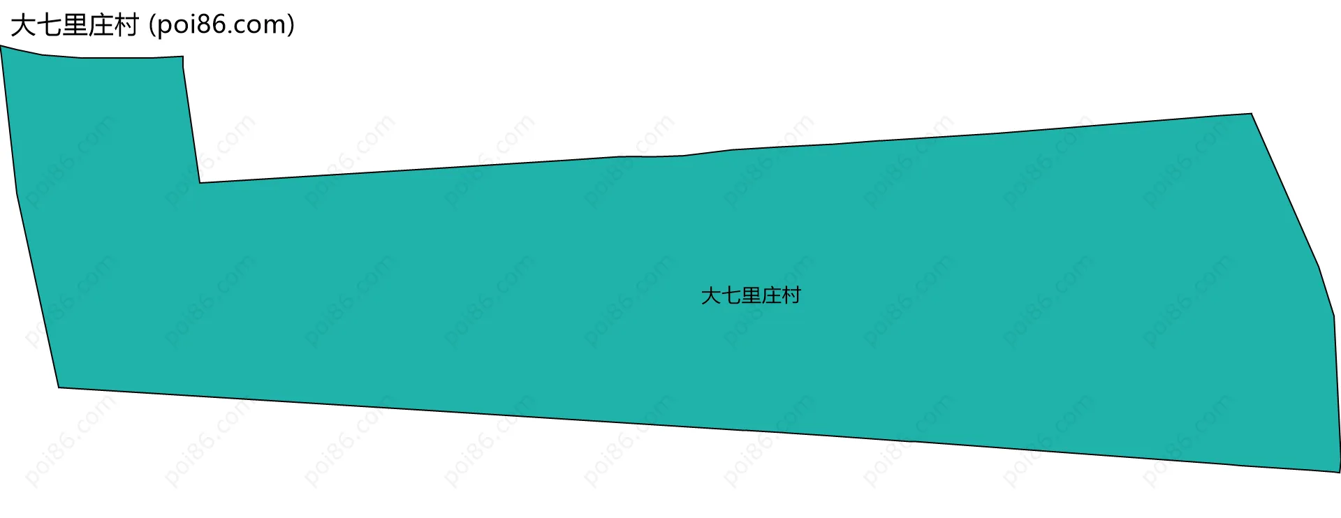 大七里庄村边界地图