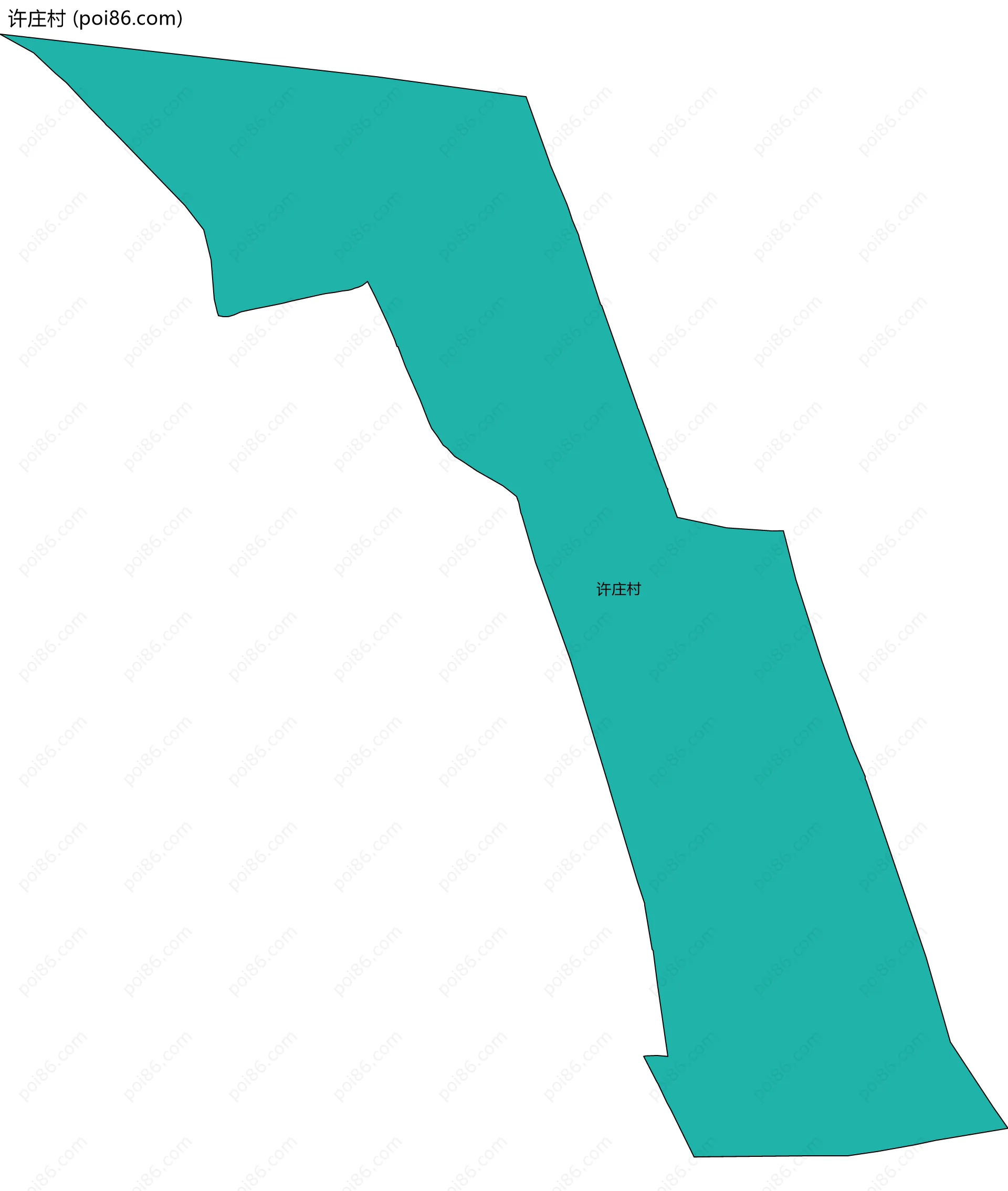 许庄村边界地图