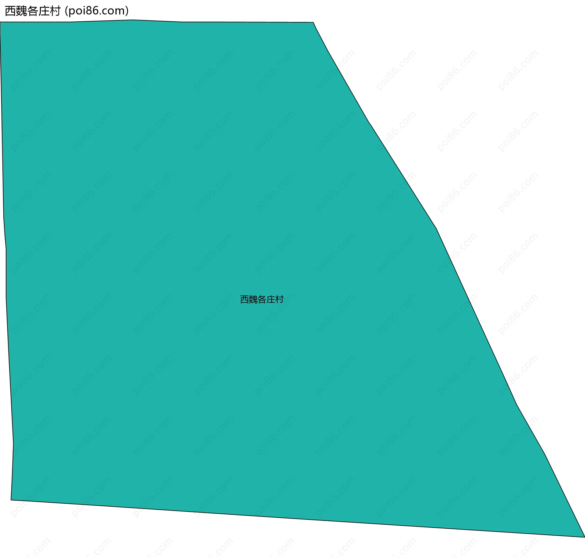 西魏各庄村边界地图