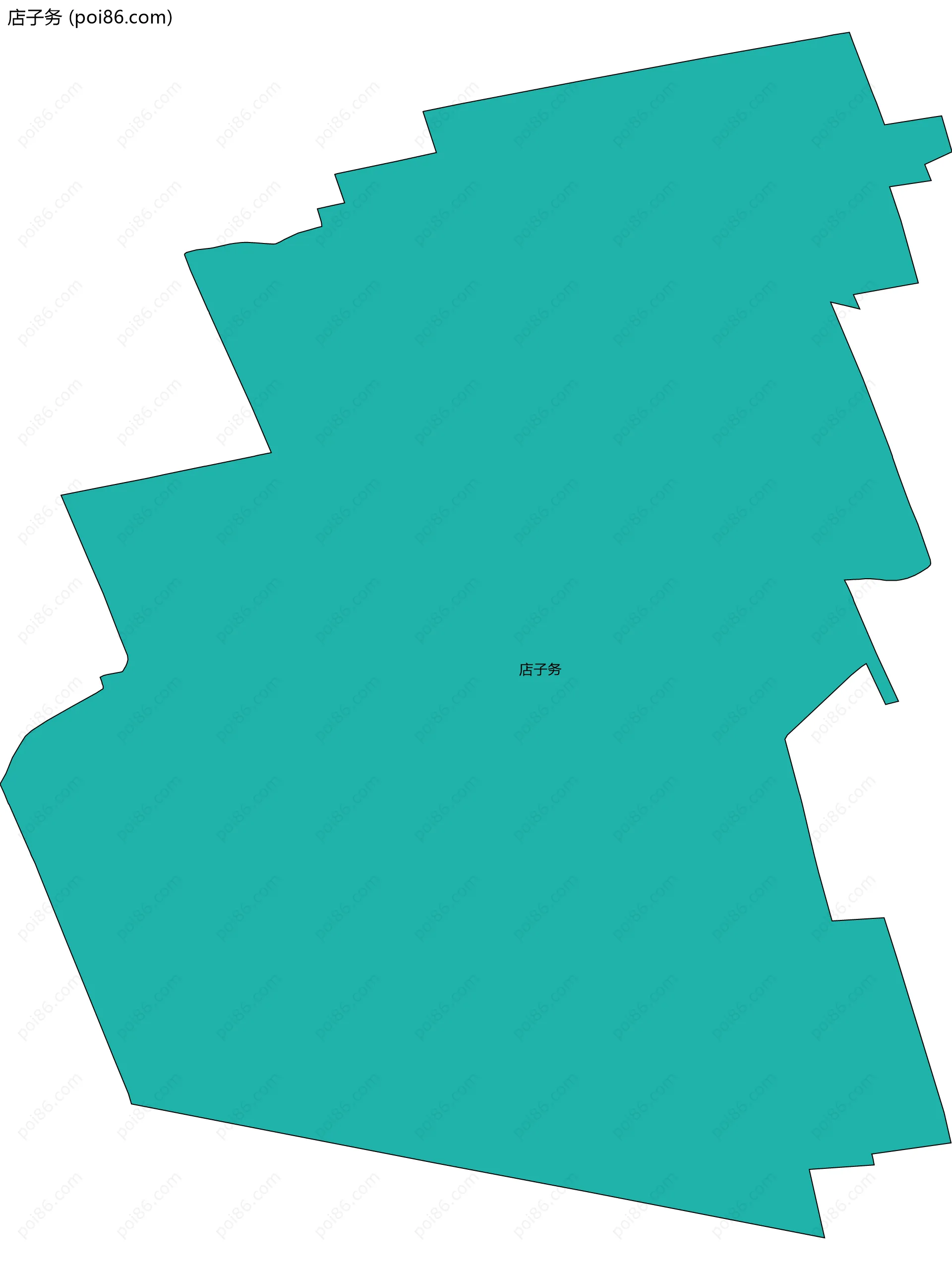 店子务边界地图