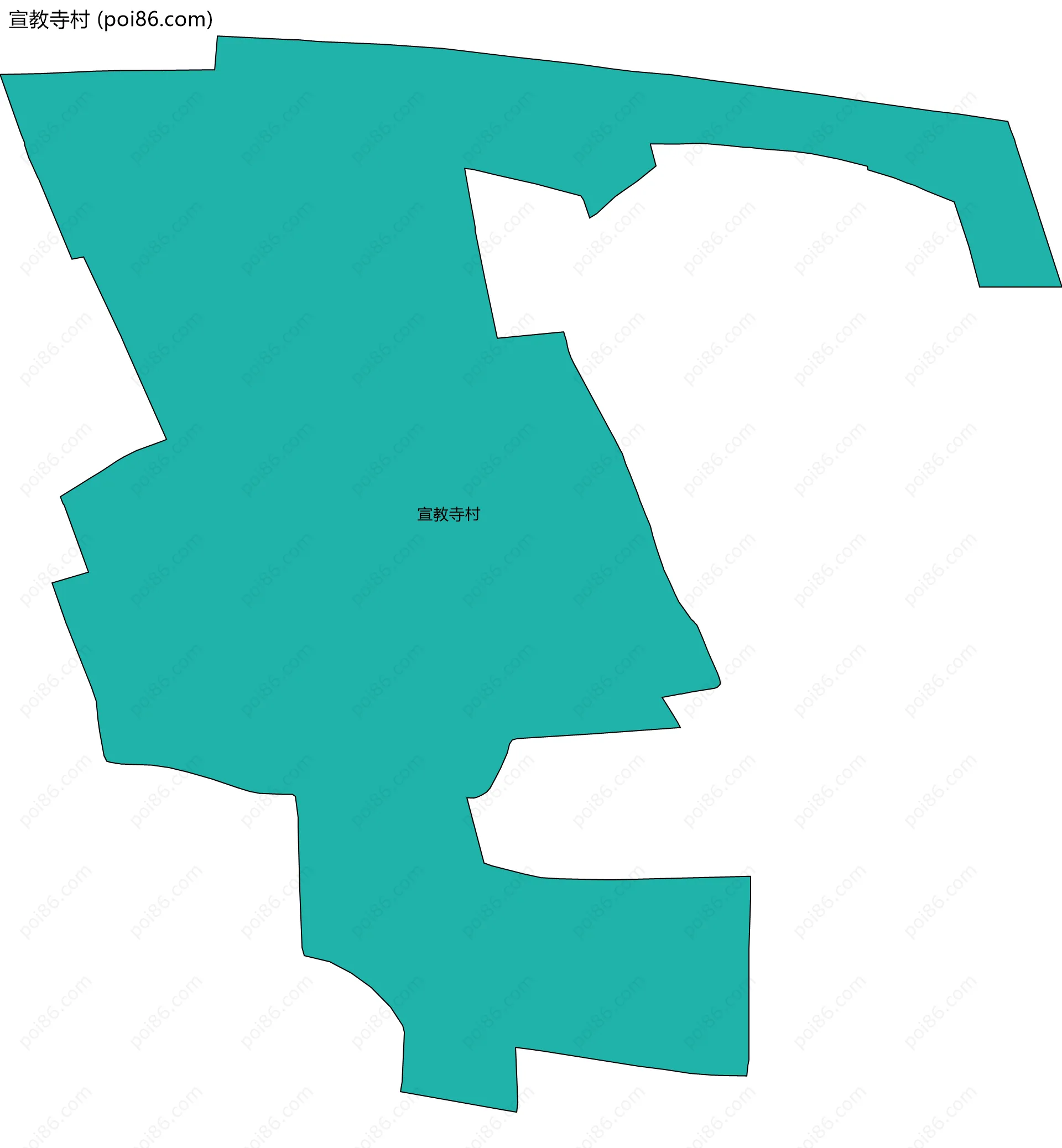 宣教寺村边界地图