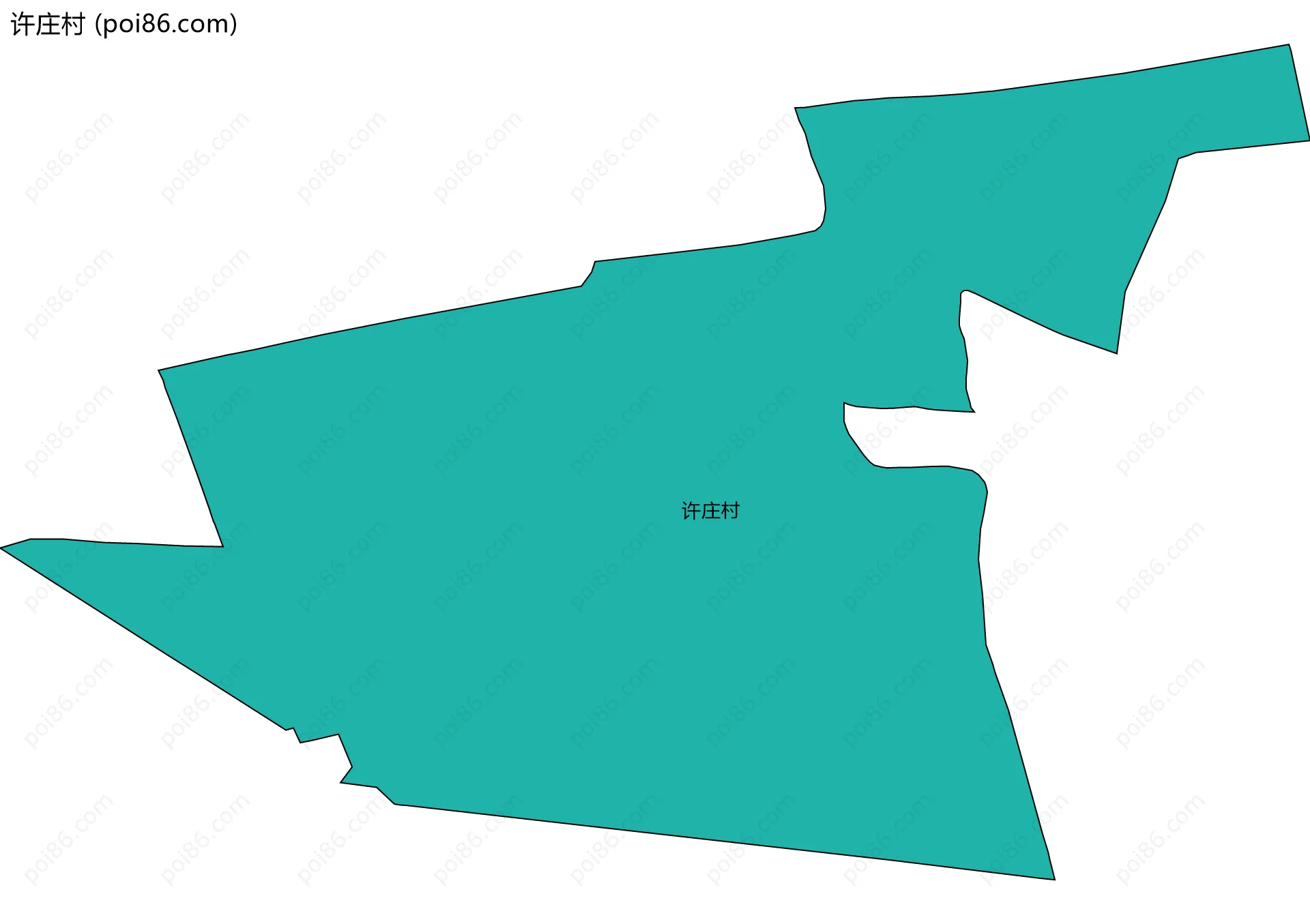 许庄村边界地图