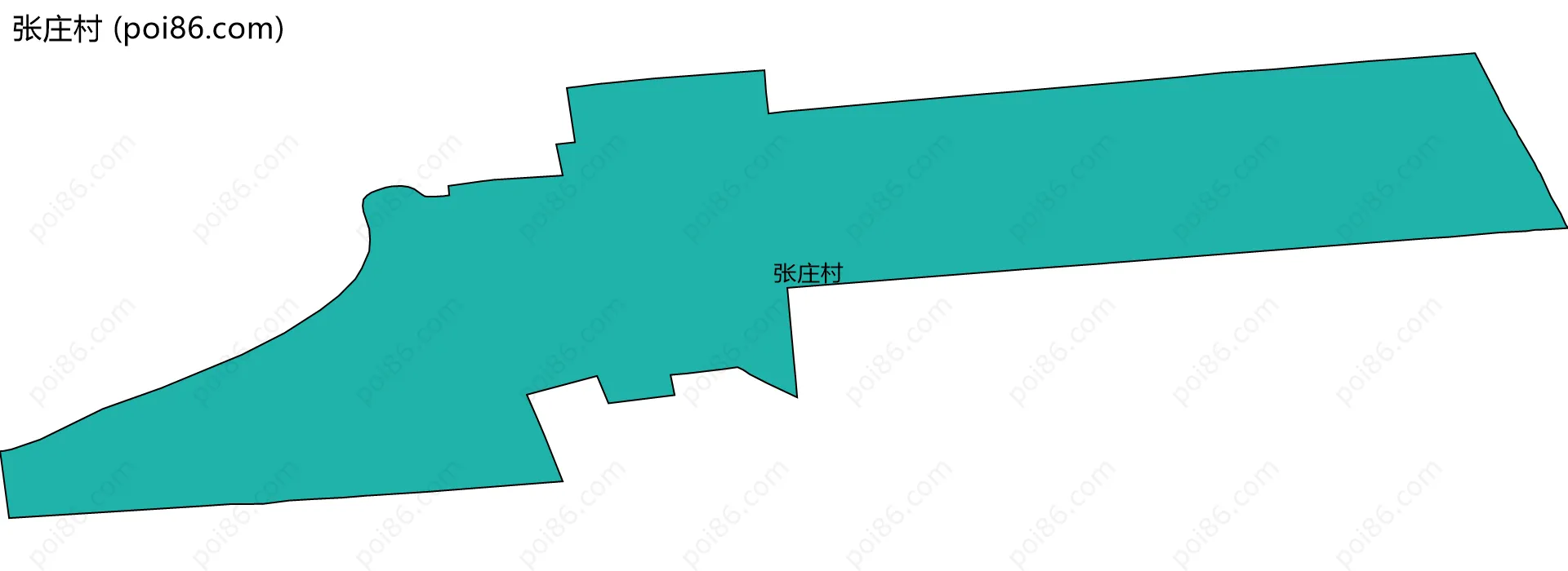 张庄村边界地图