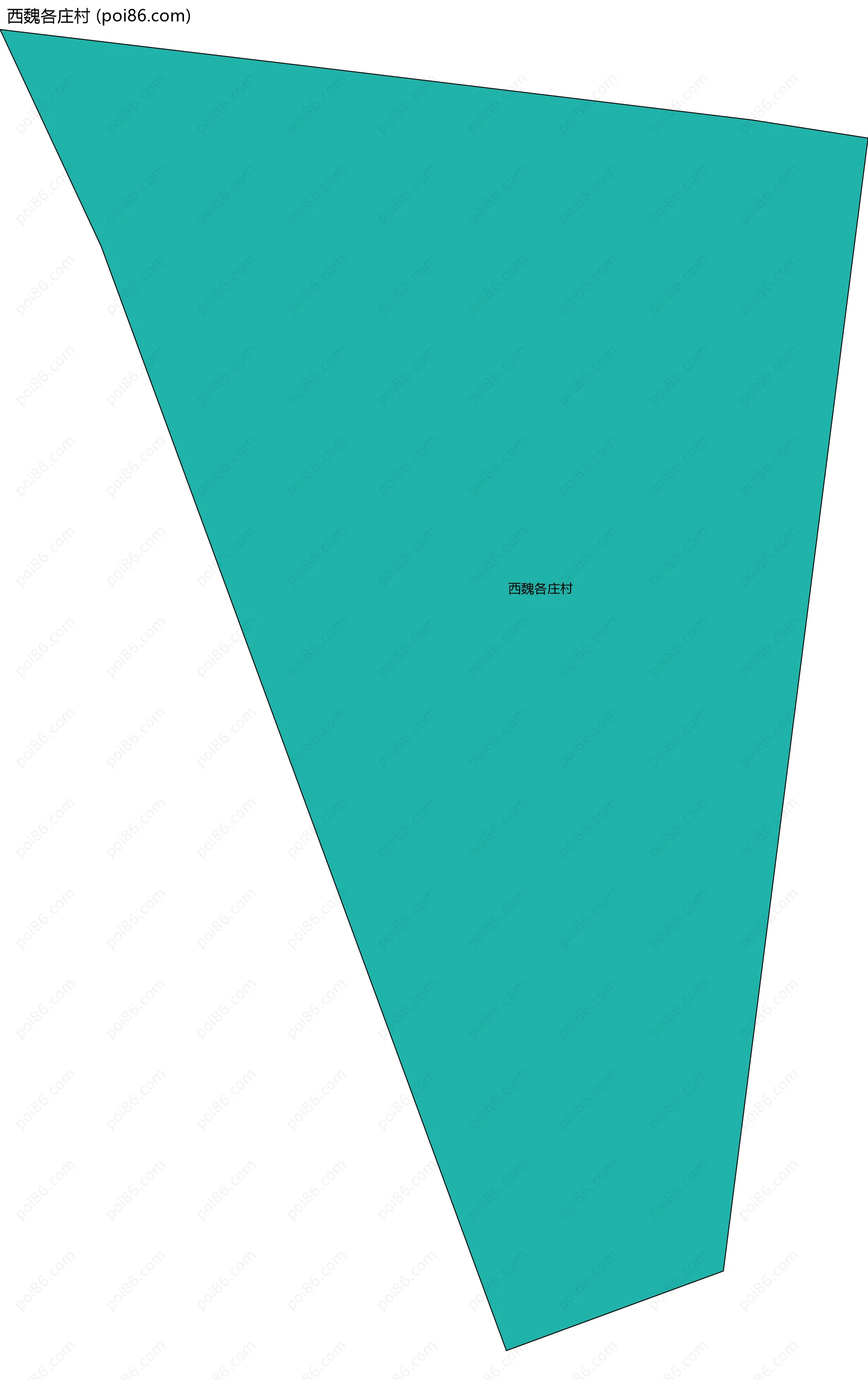 西魏各庄村边界地图