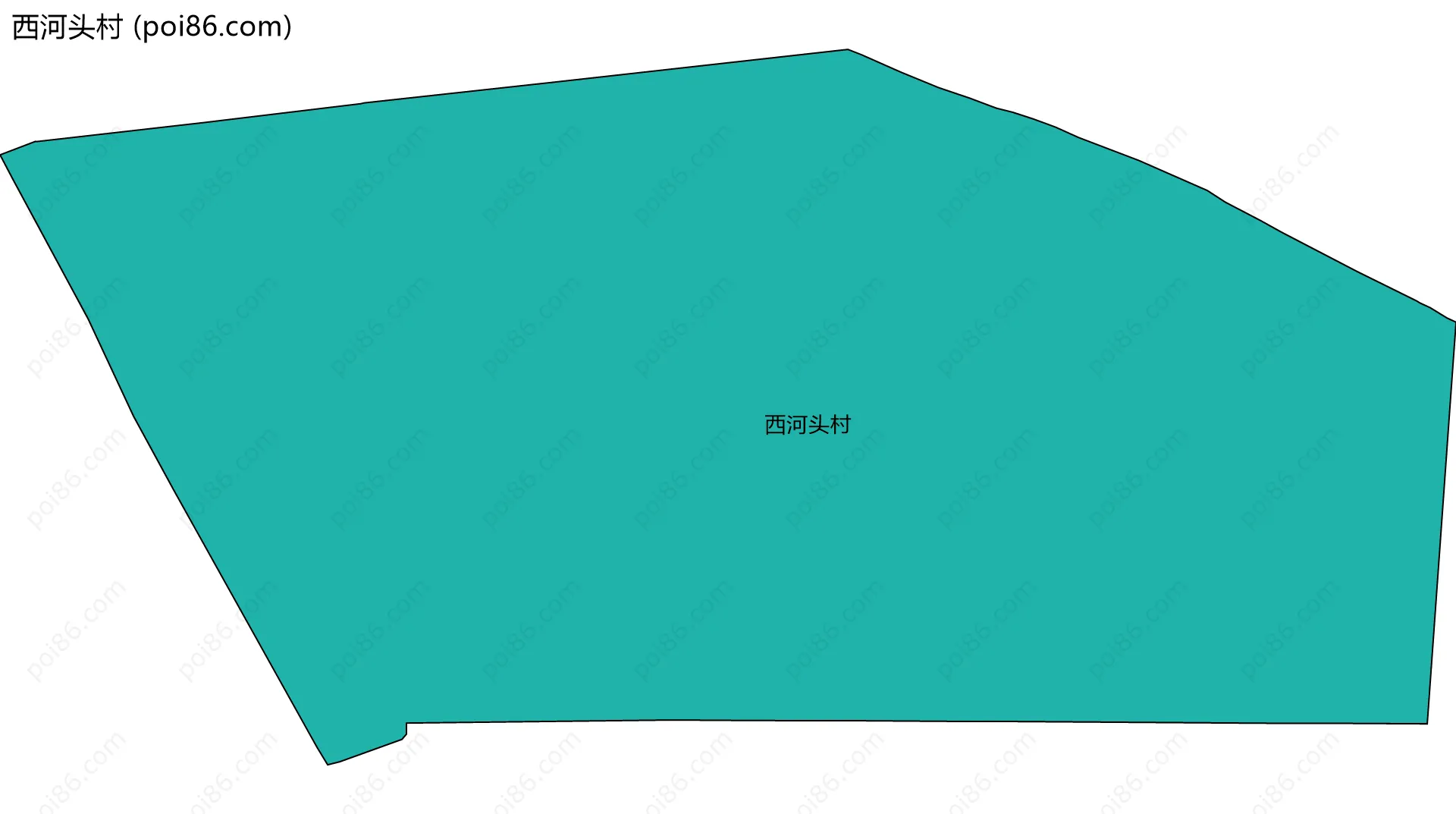 西河头村边界地图