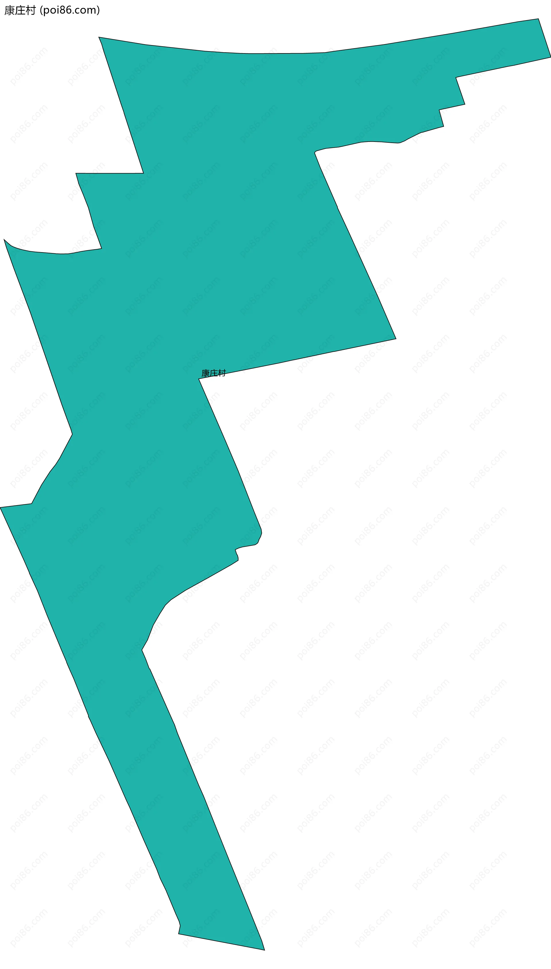 康庄村边界地图