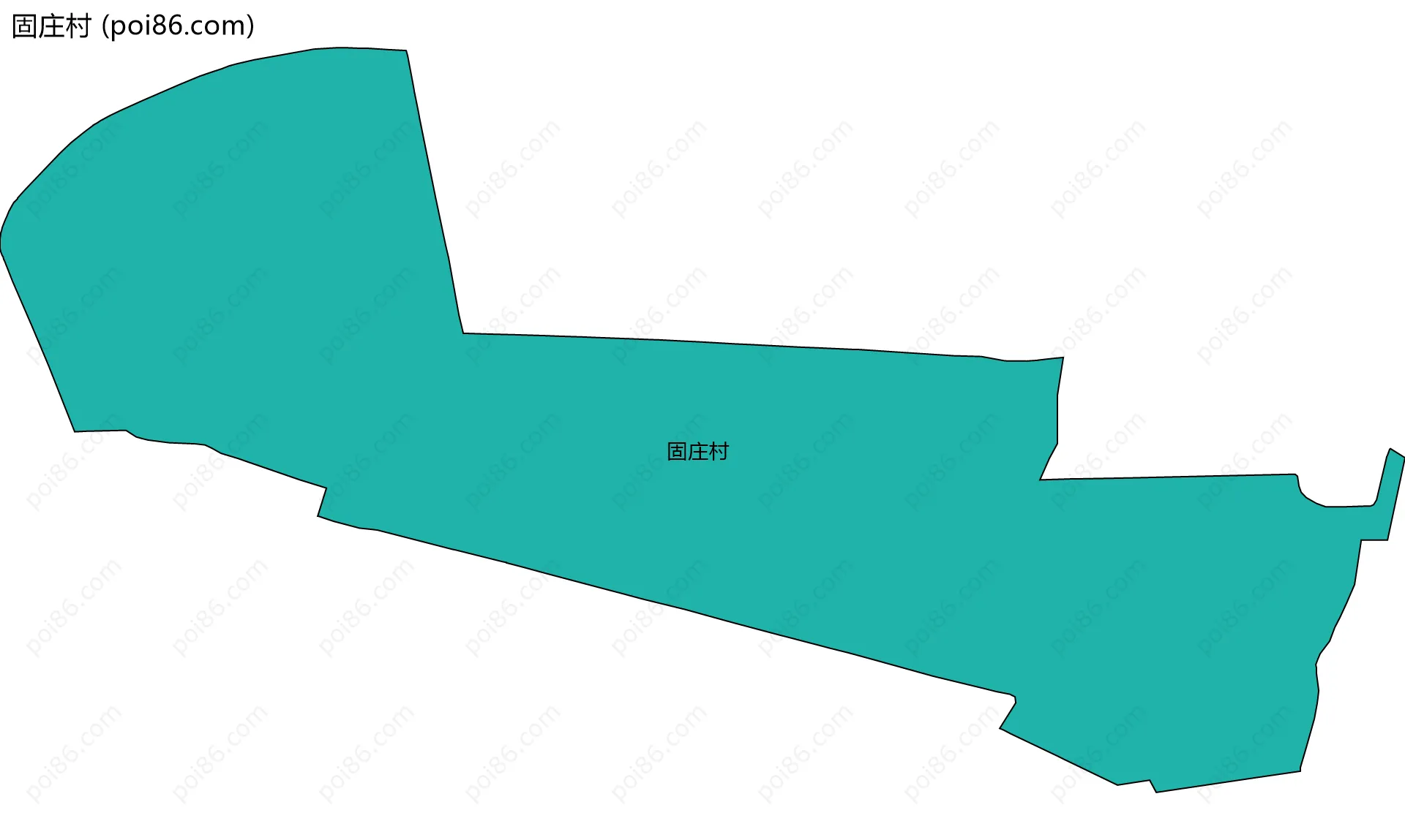 固庄村边界地图