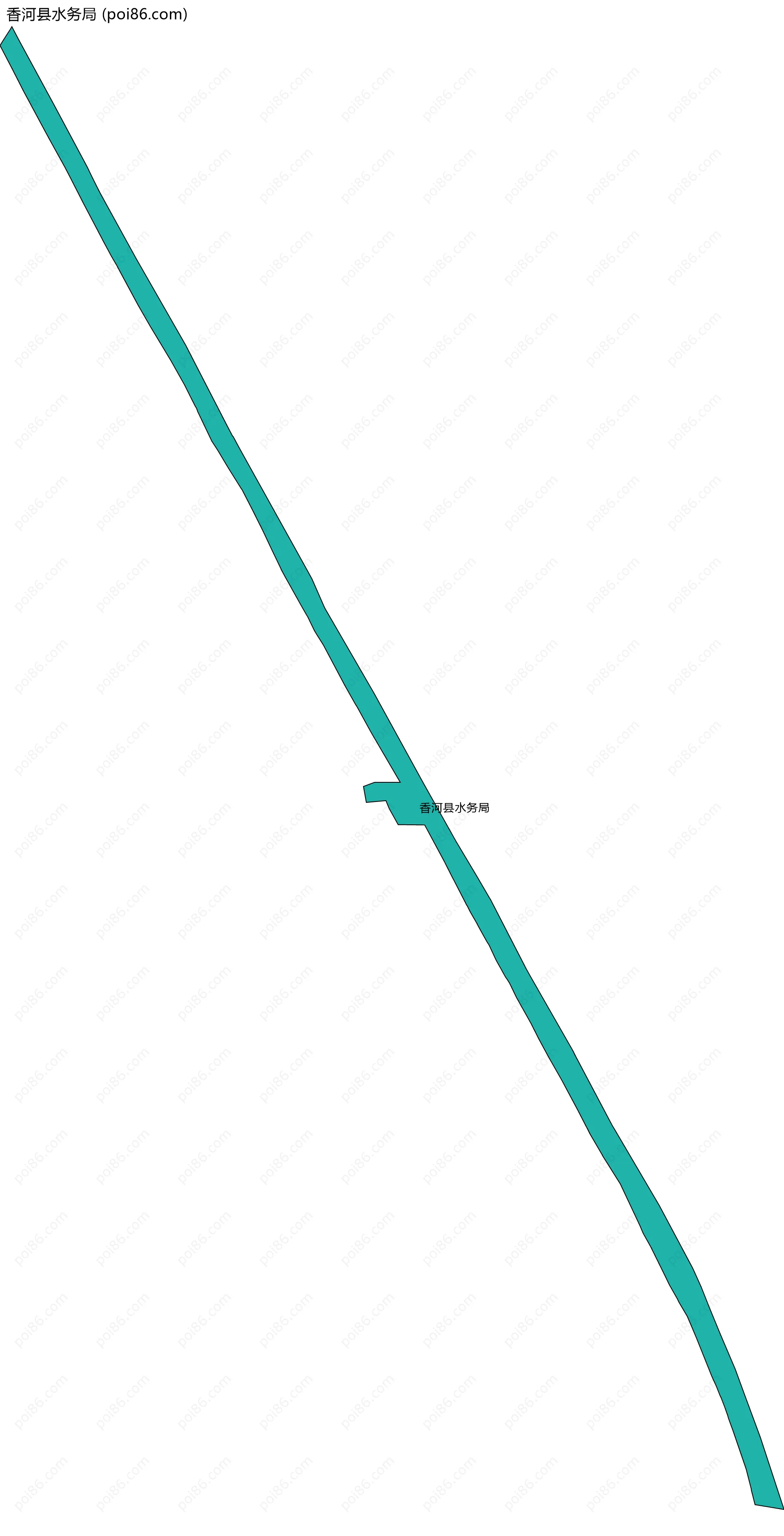 香河县水务局边界地图