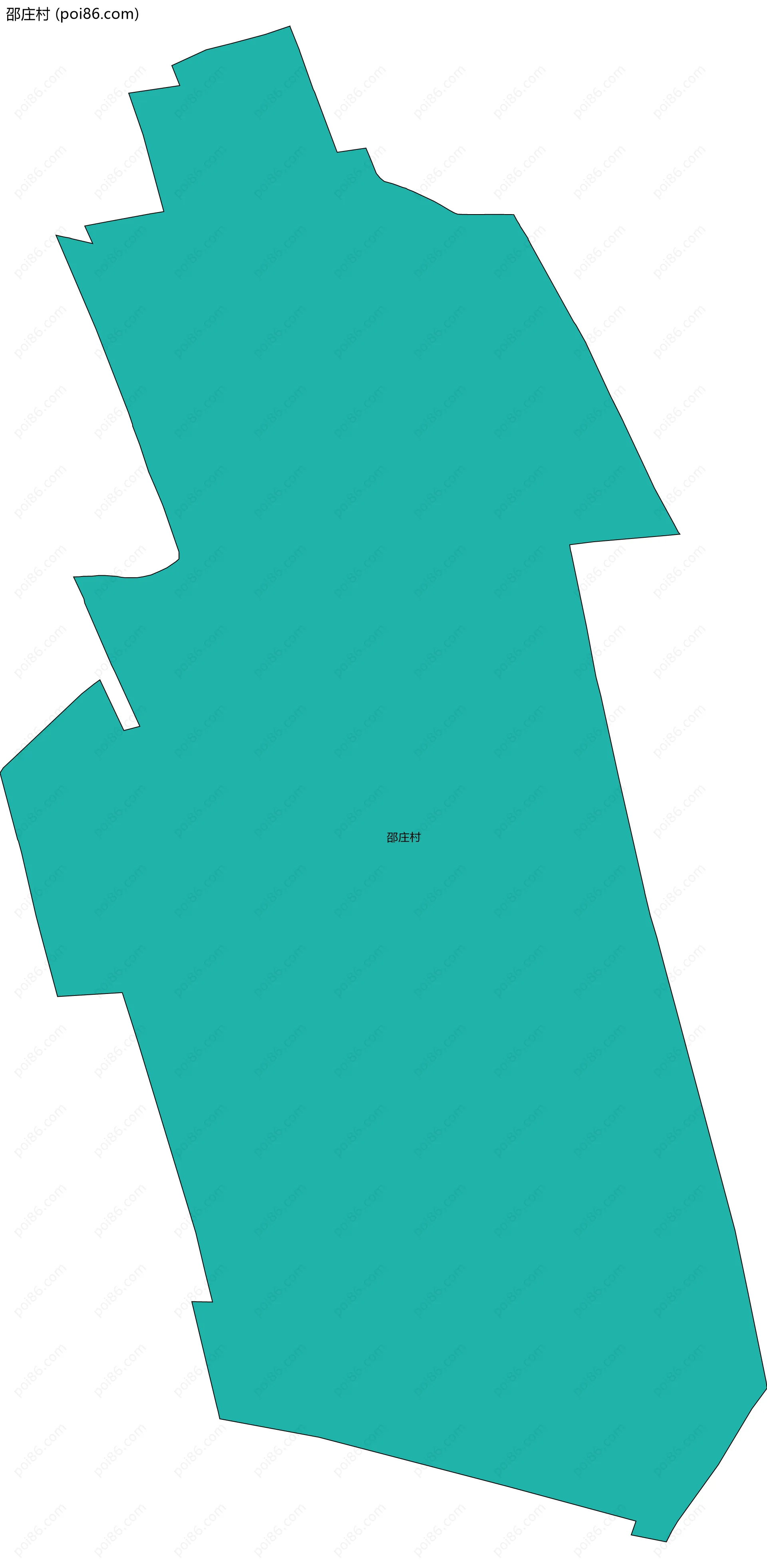 邵庄村边界地图