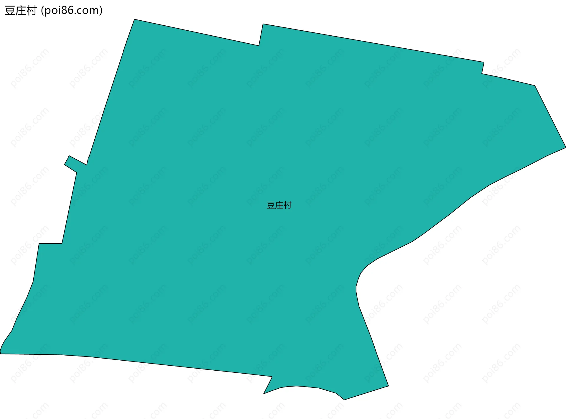 豆庄村边界地图