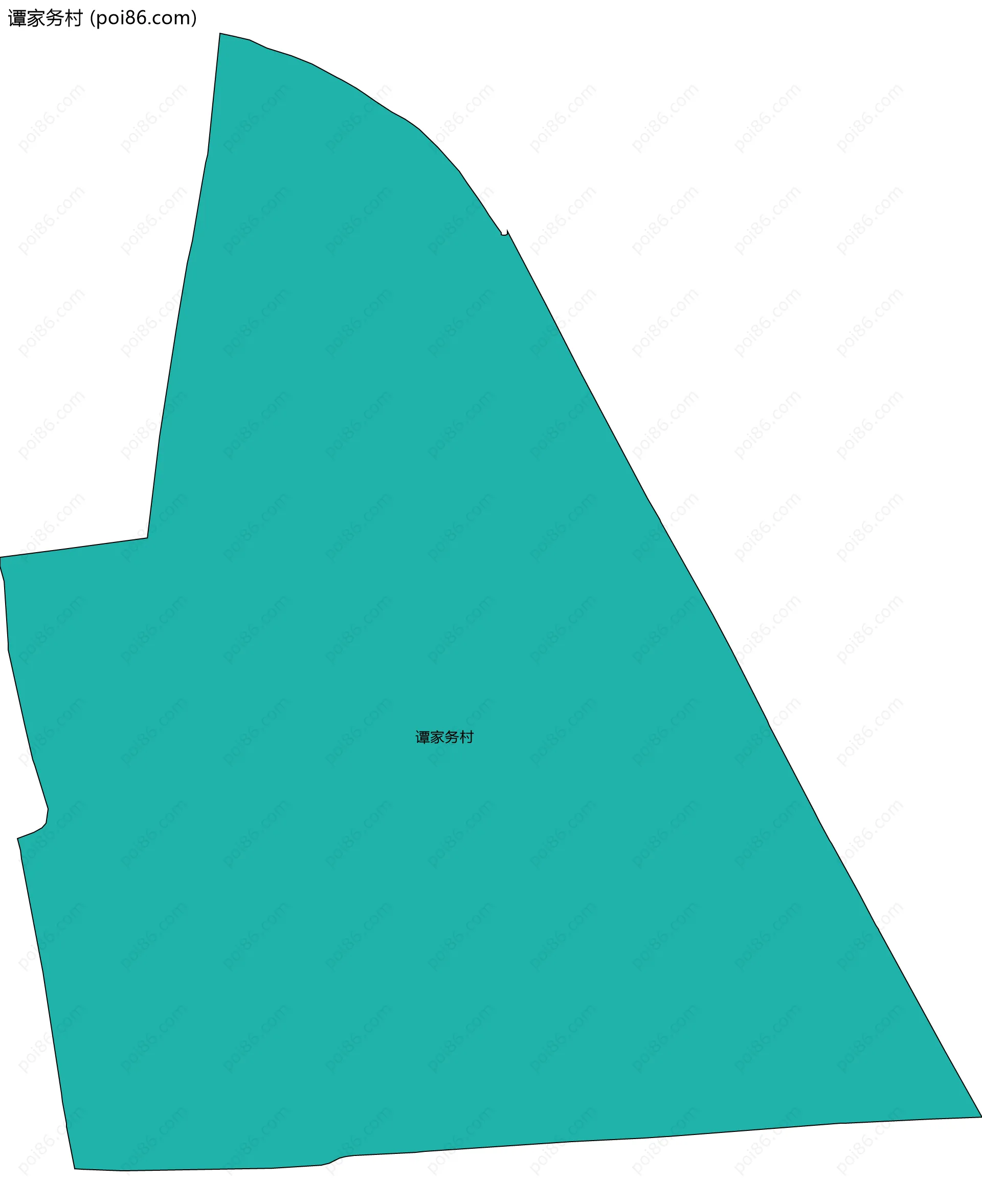 谭家务村边界地图