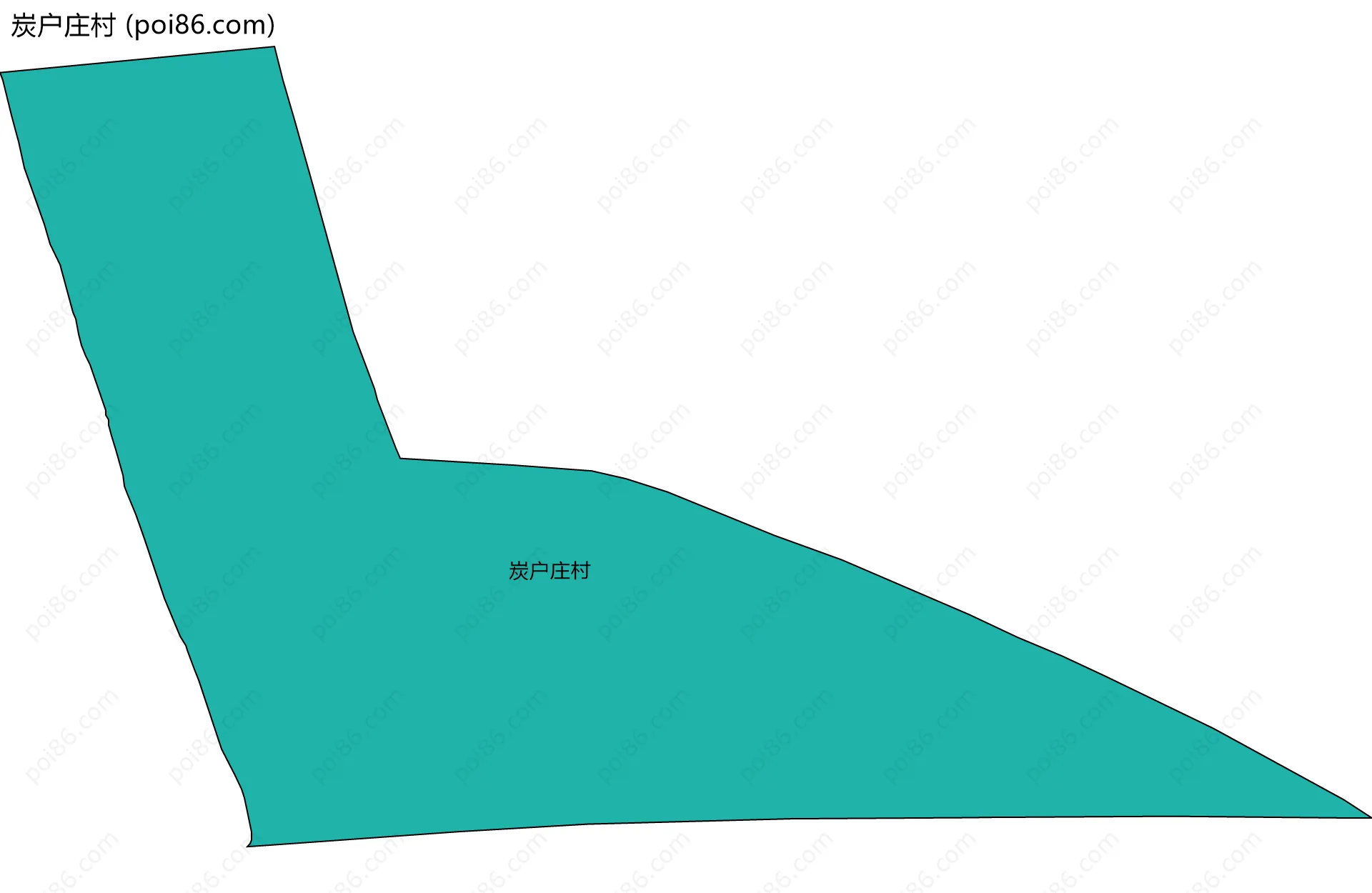 炭户庄村边界地图