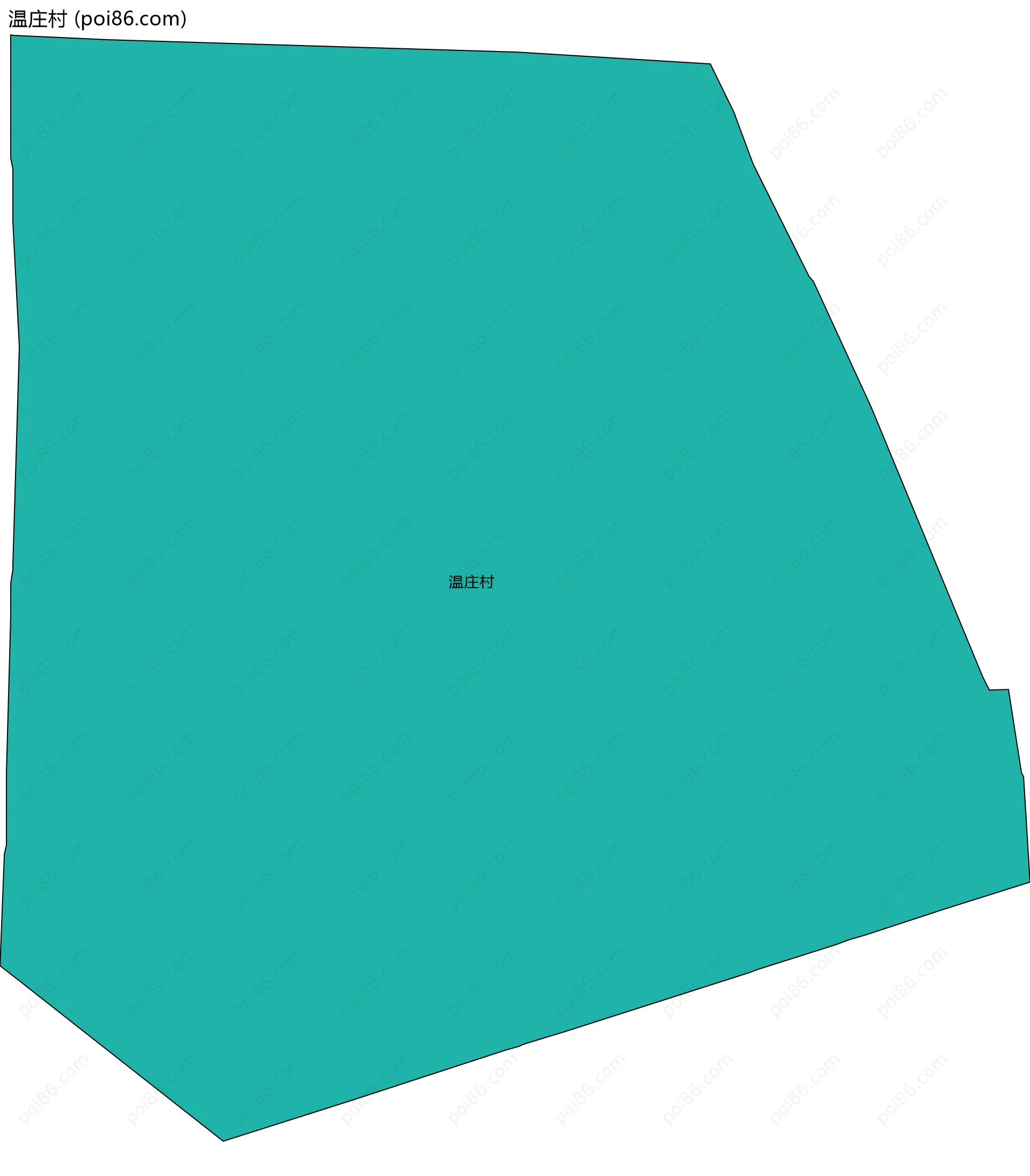温庄村边界地图