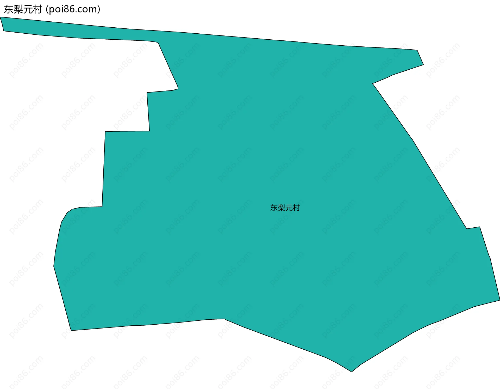 东梨元村边界地图