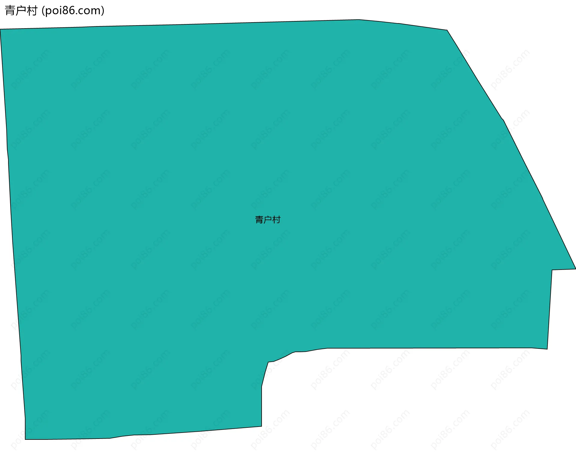 青户村边界地图