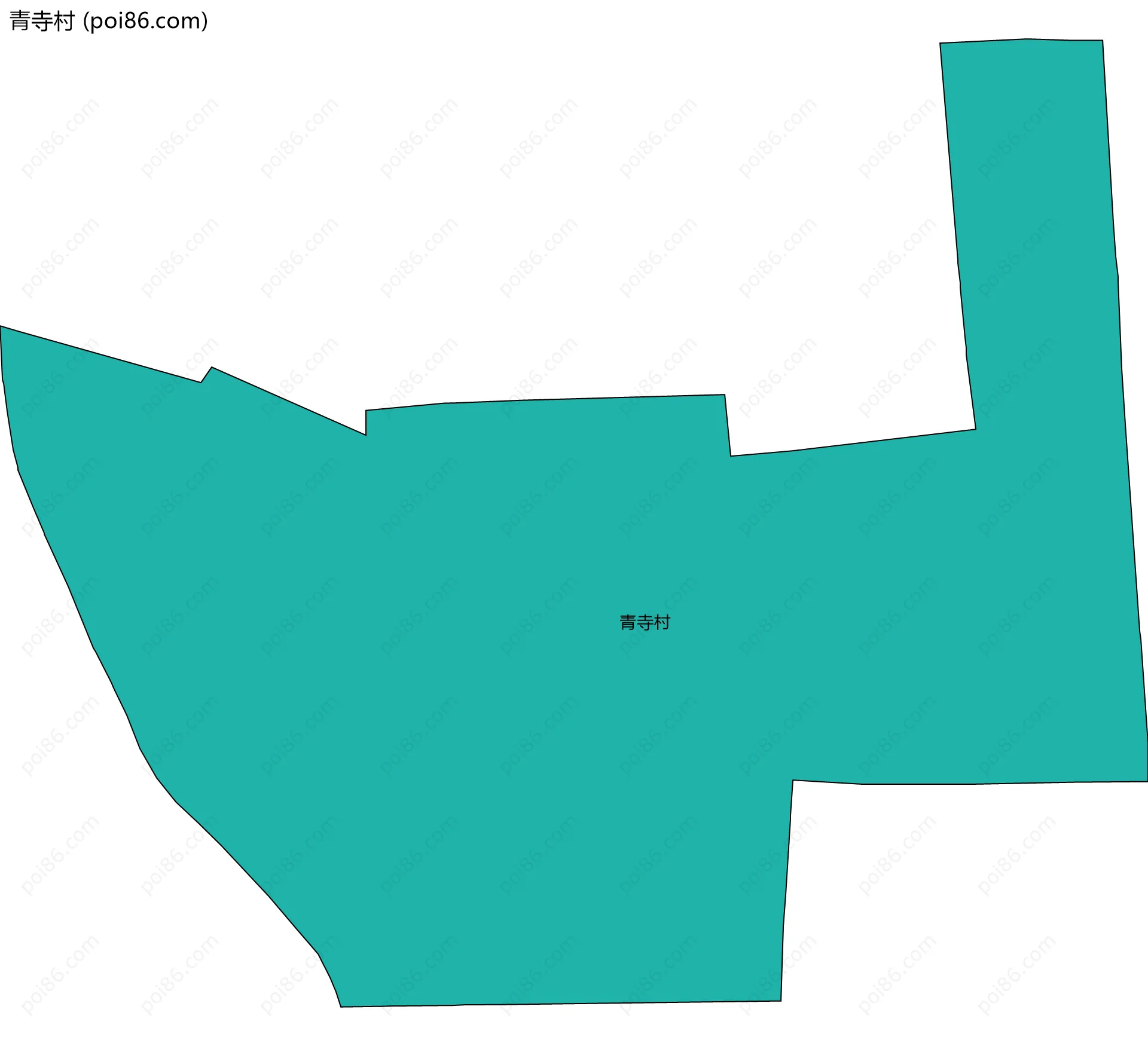 青寺村边界地图