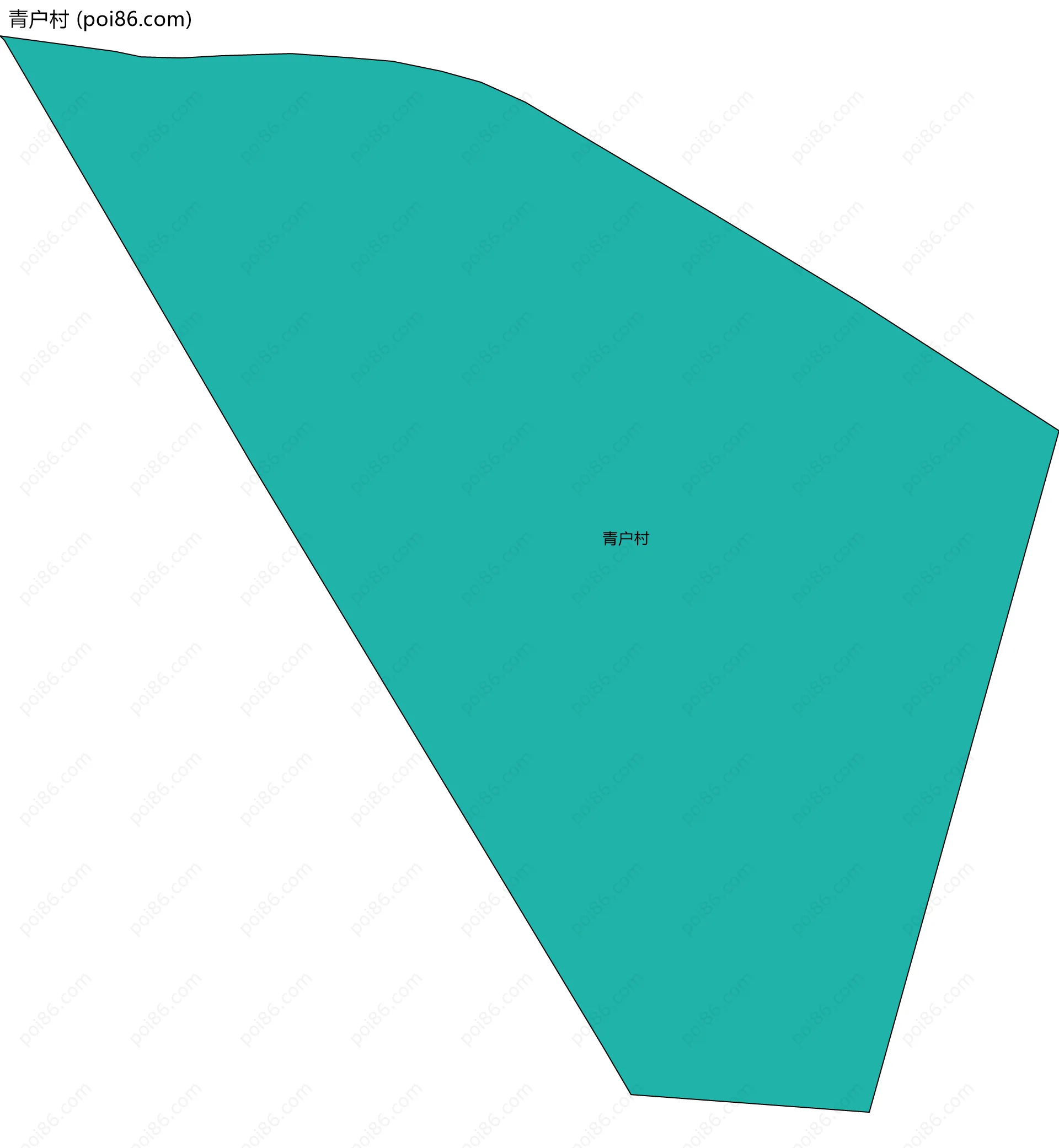 青户村边界地图