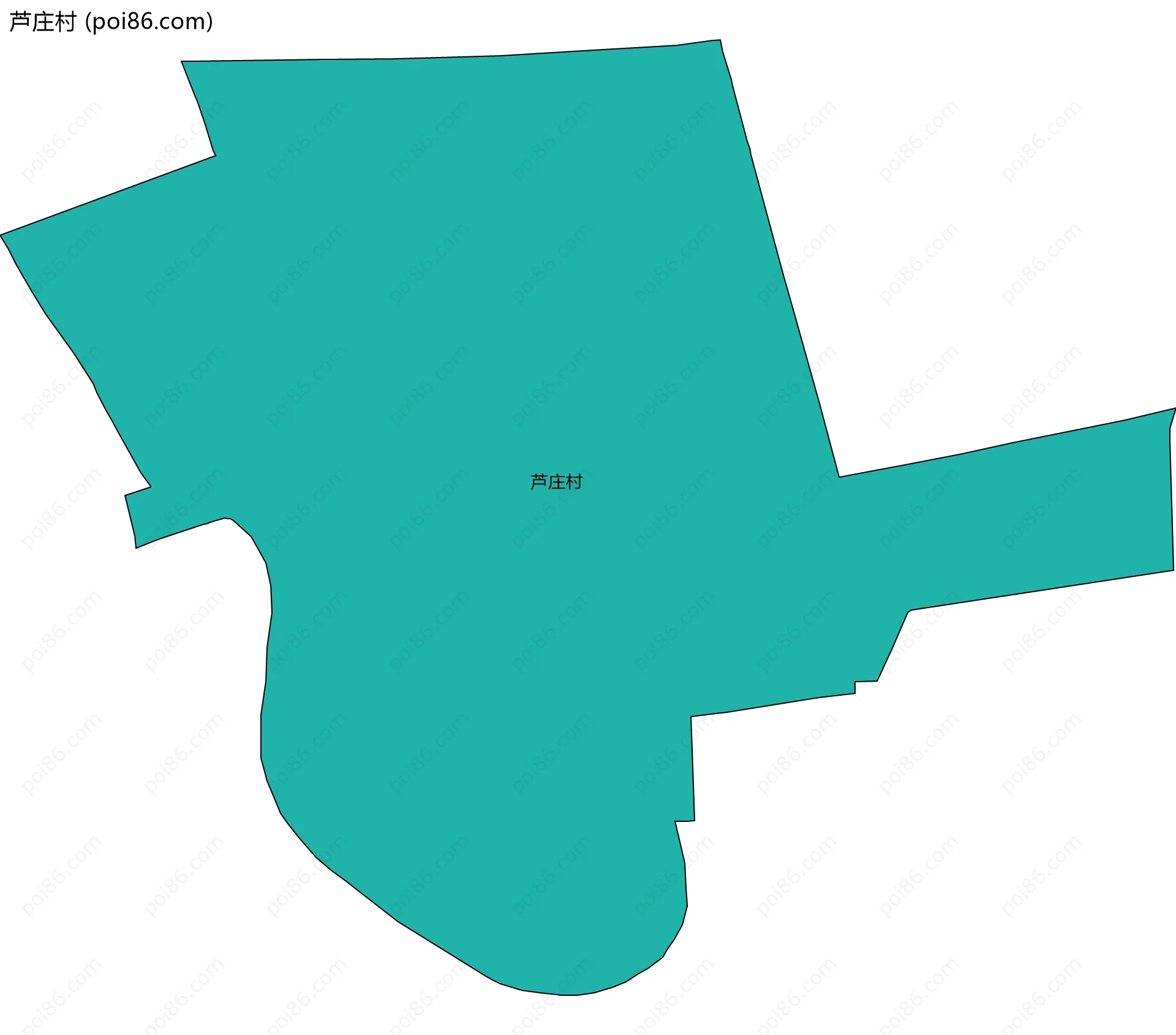 芦庄村边界地图