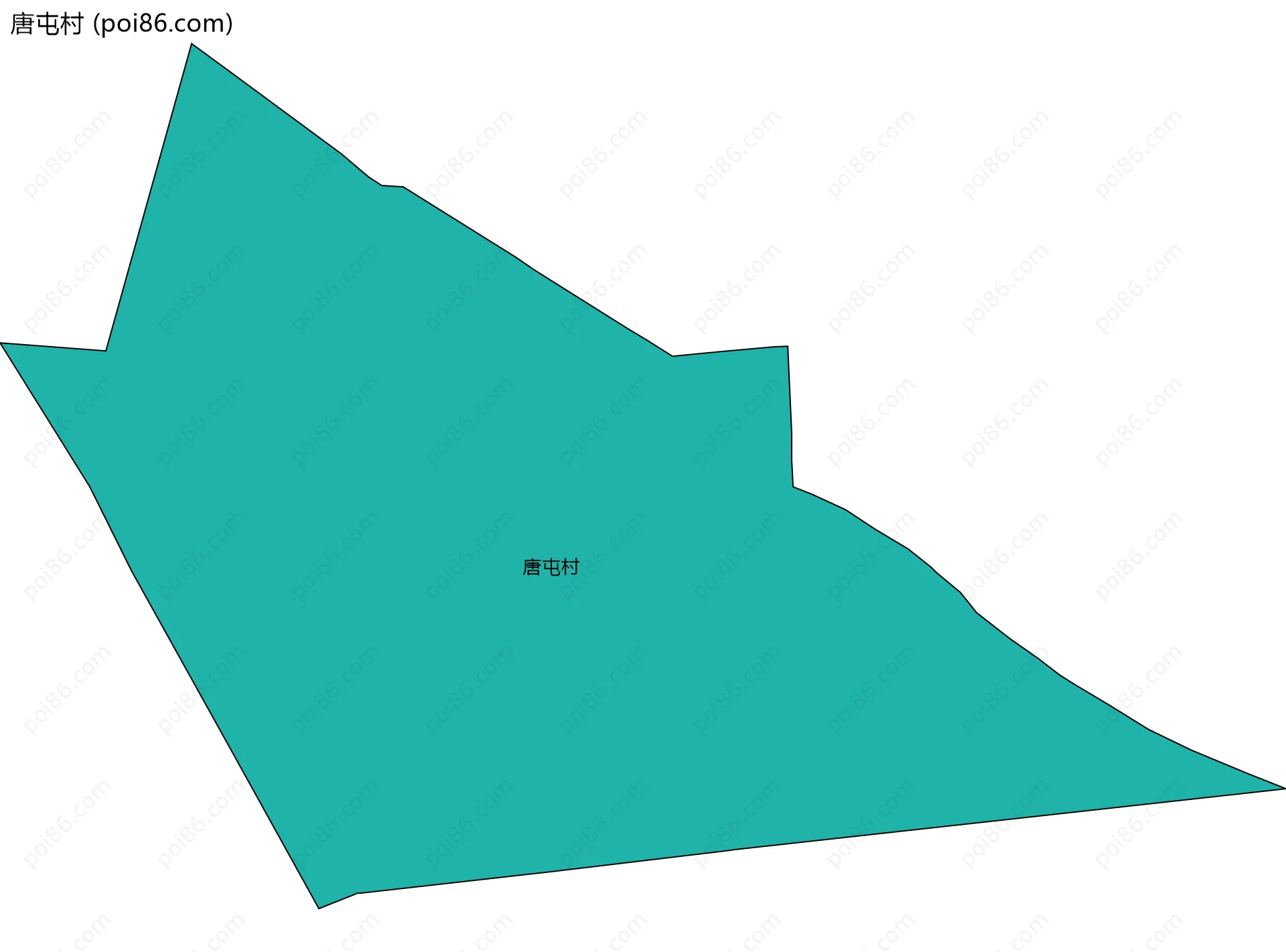 唐屯村边界地图