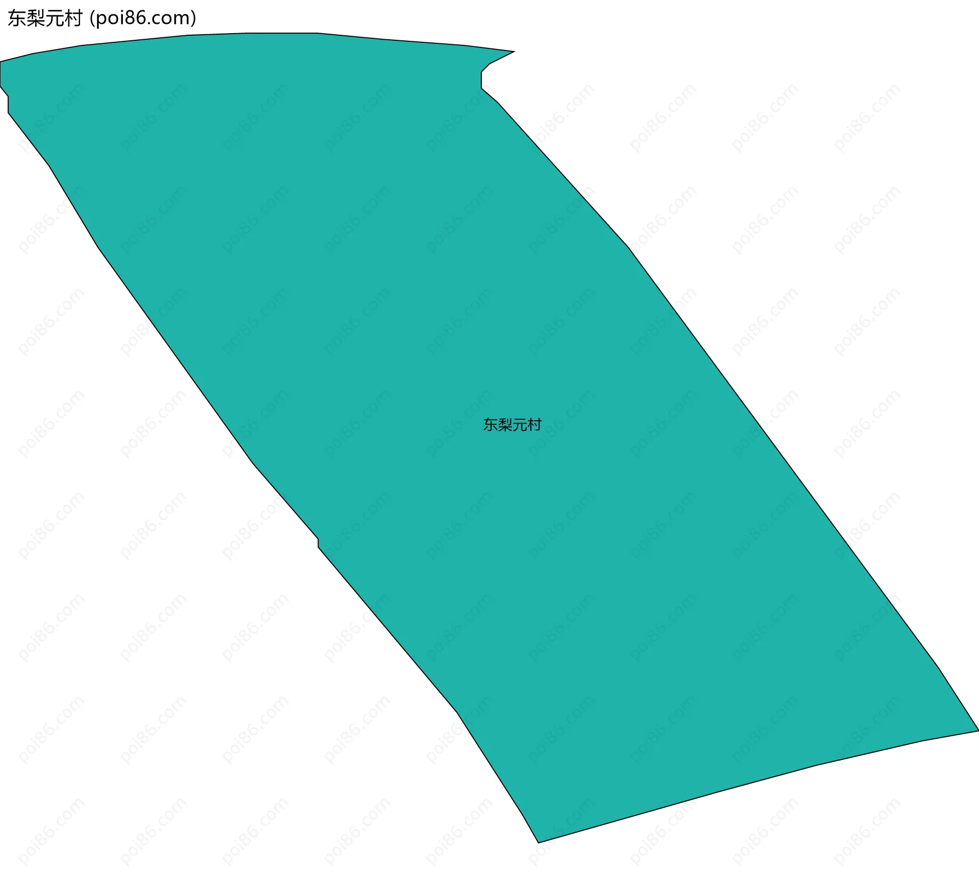东梨元村边界地图