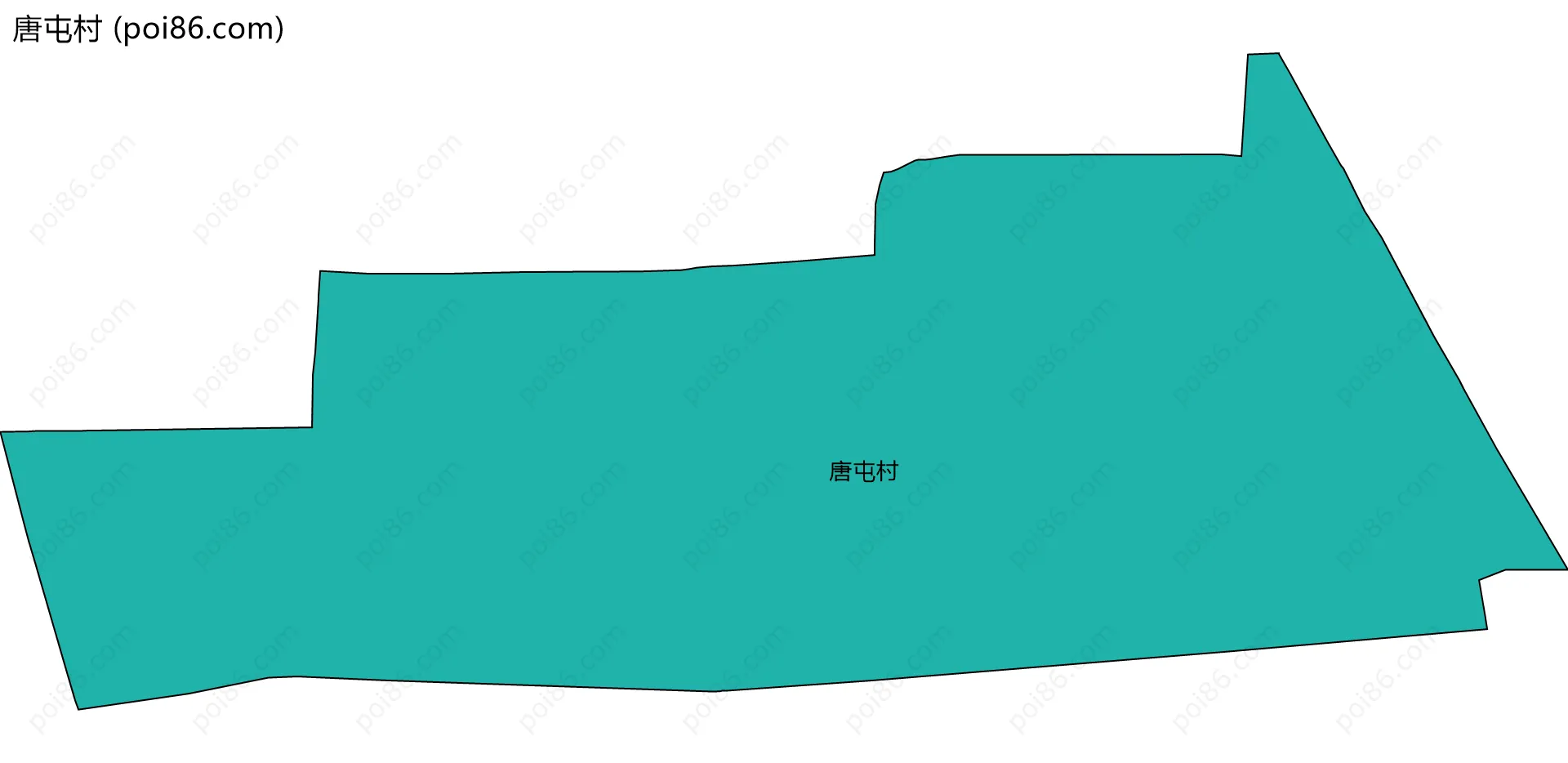 唐屯村边界地图