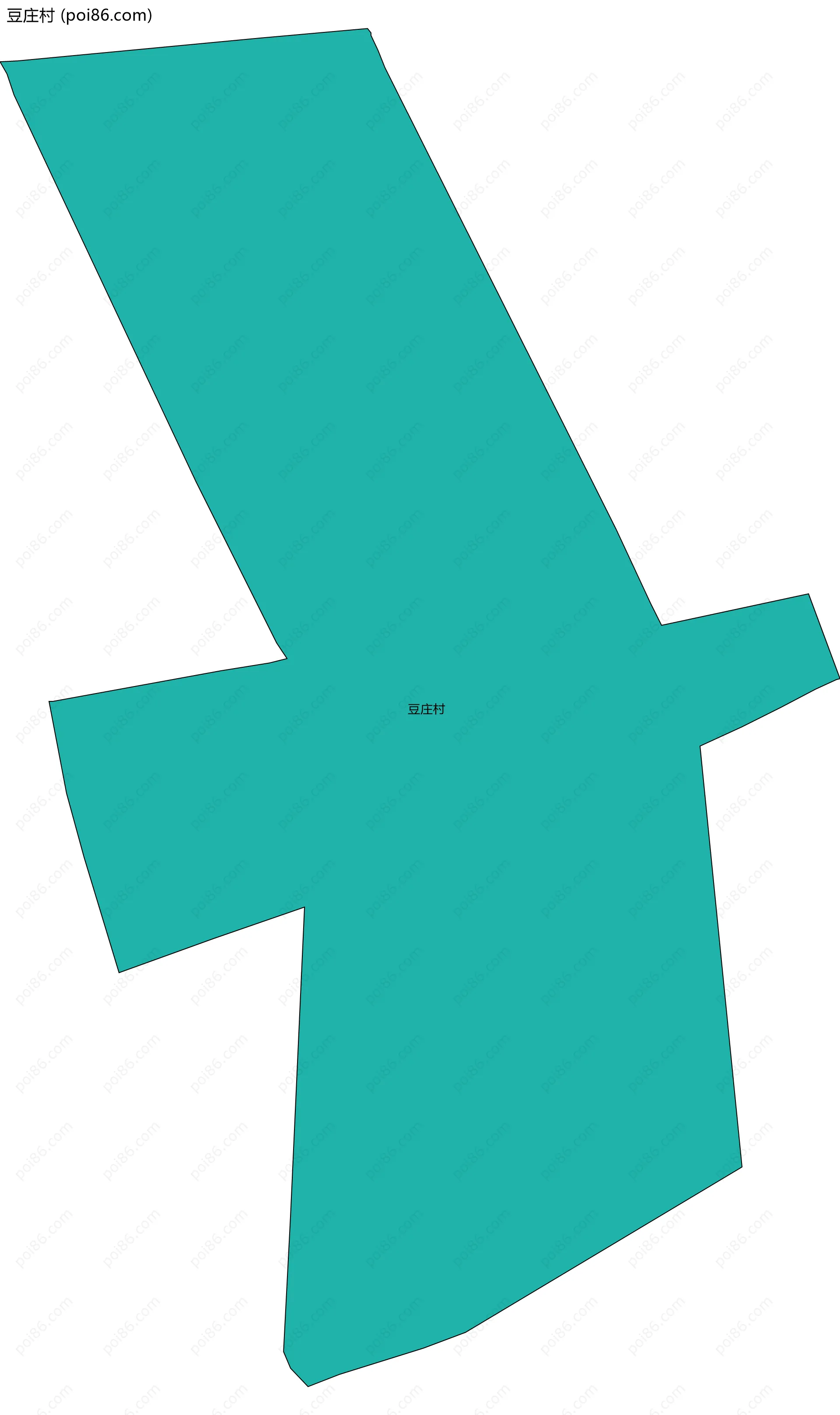 豆庄村边界地图