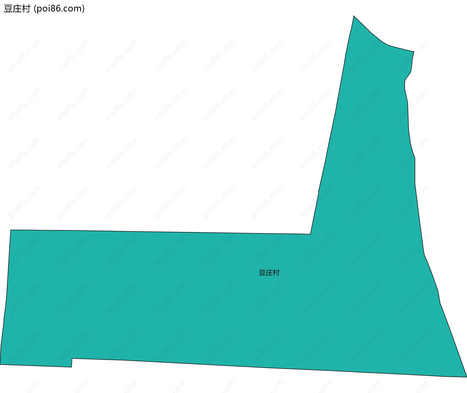 豆庄村边界地图