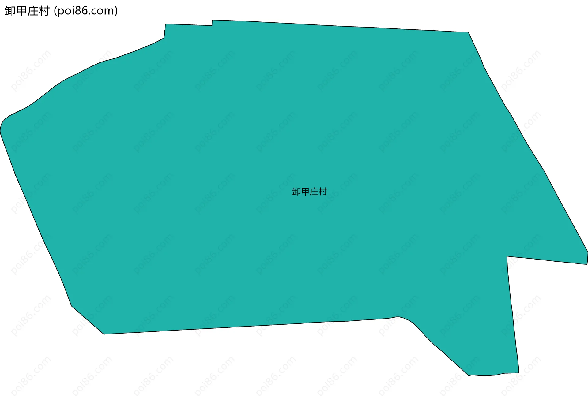 卸甲庄村边界地图