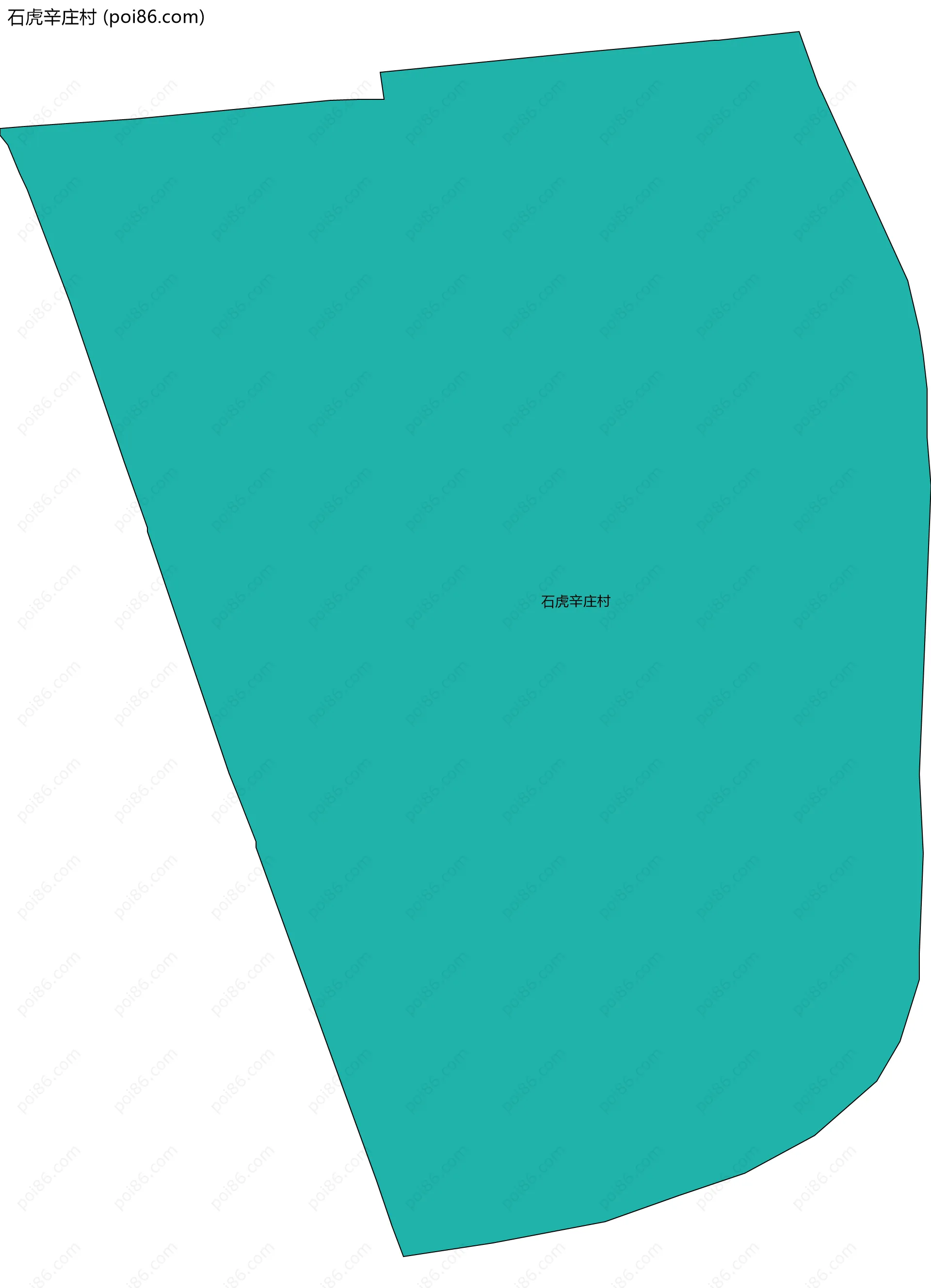 石虎辛庄村边界地图