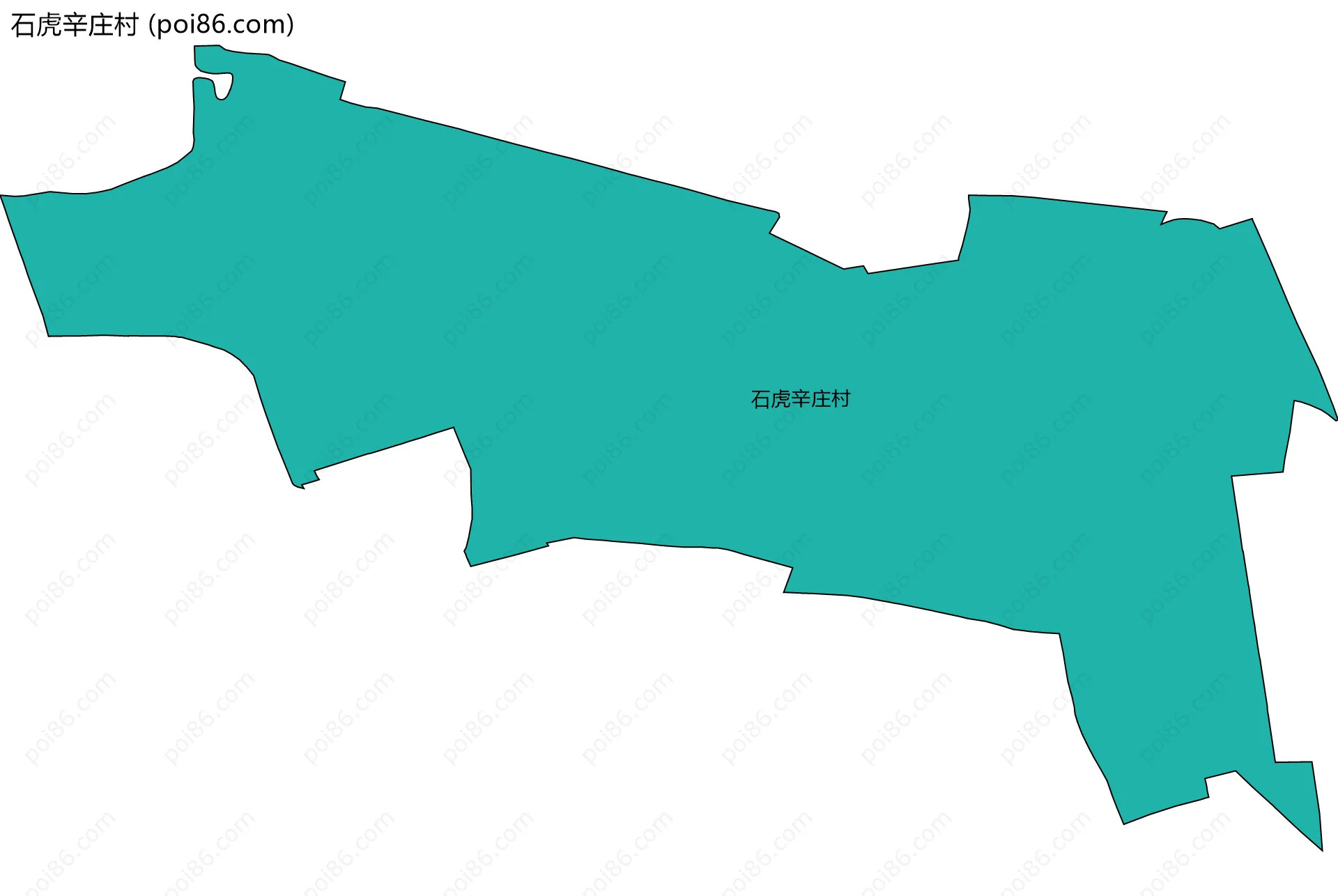 石虎辛庄村边界地图