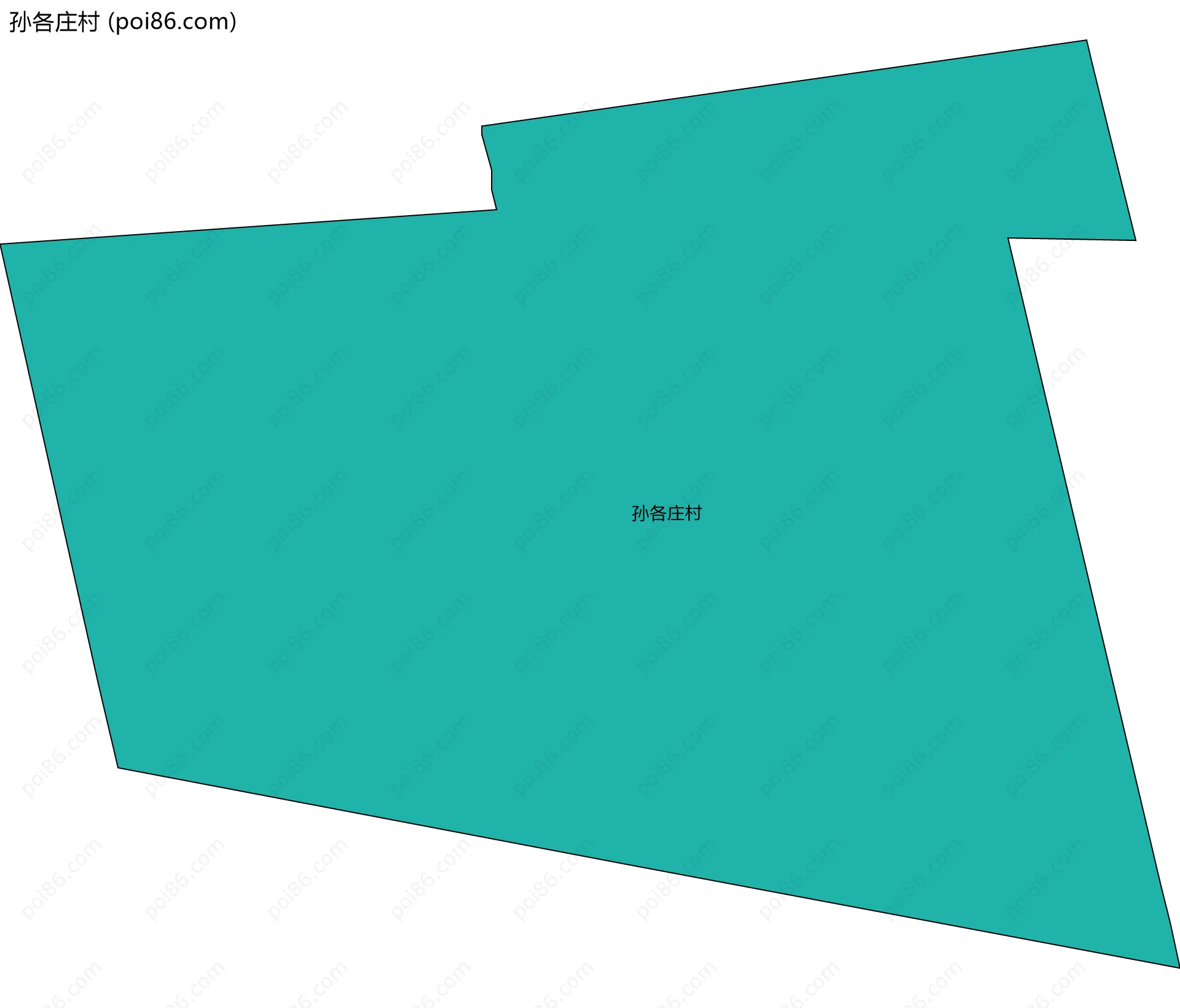 孙各庄村边界地图