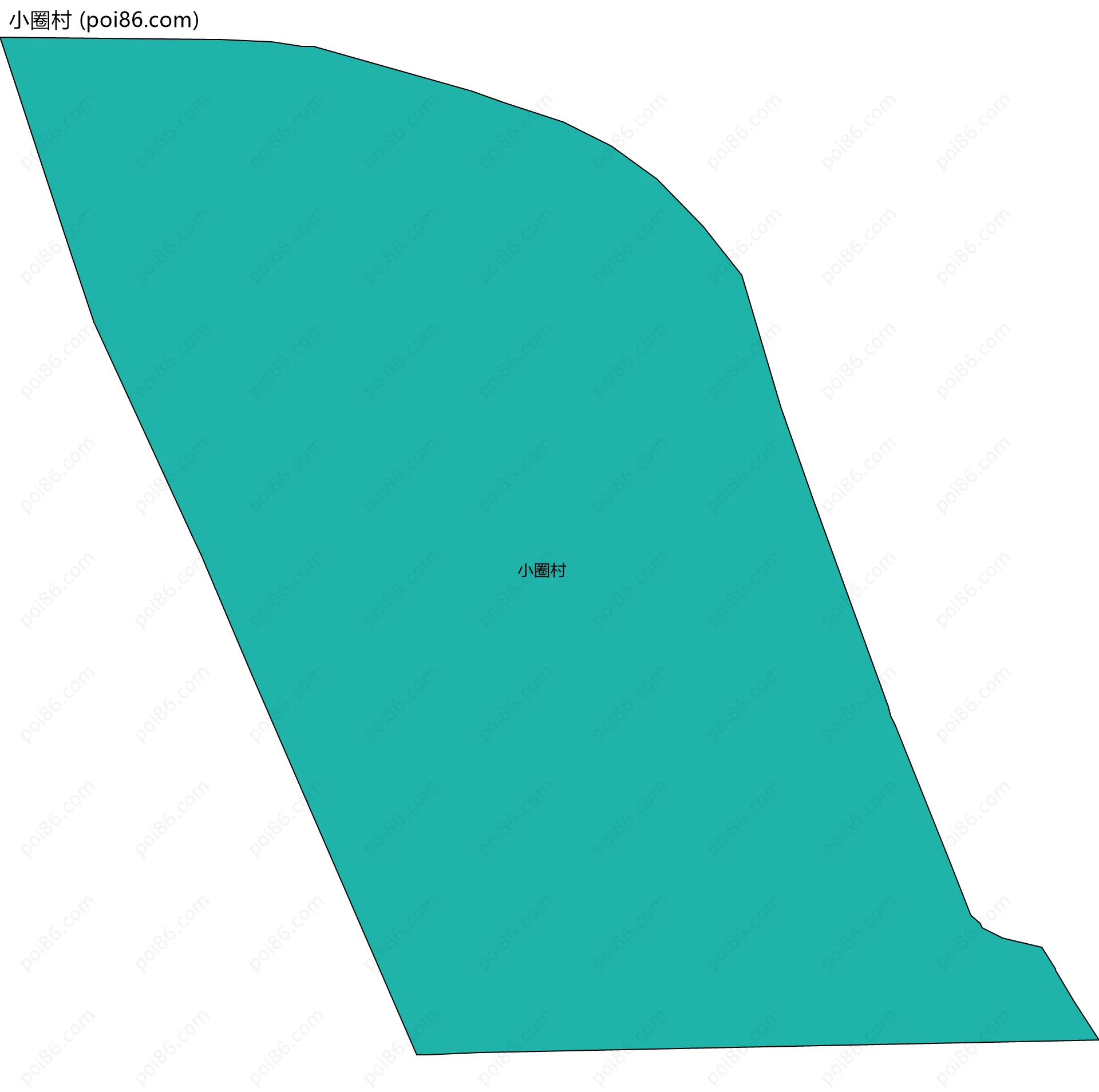 小圈村边界地图