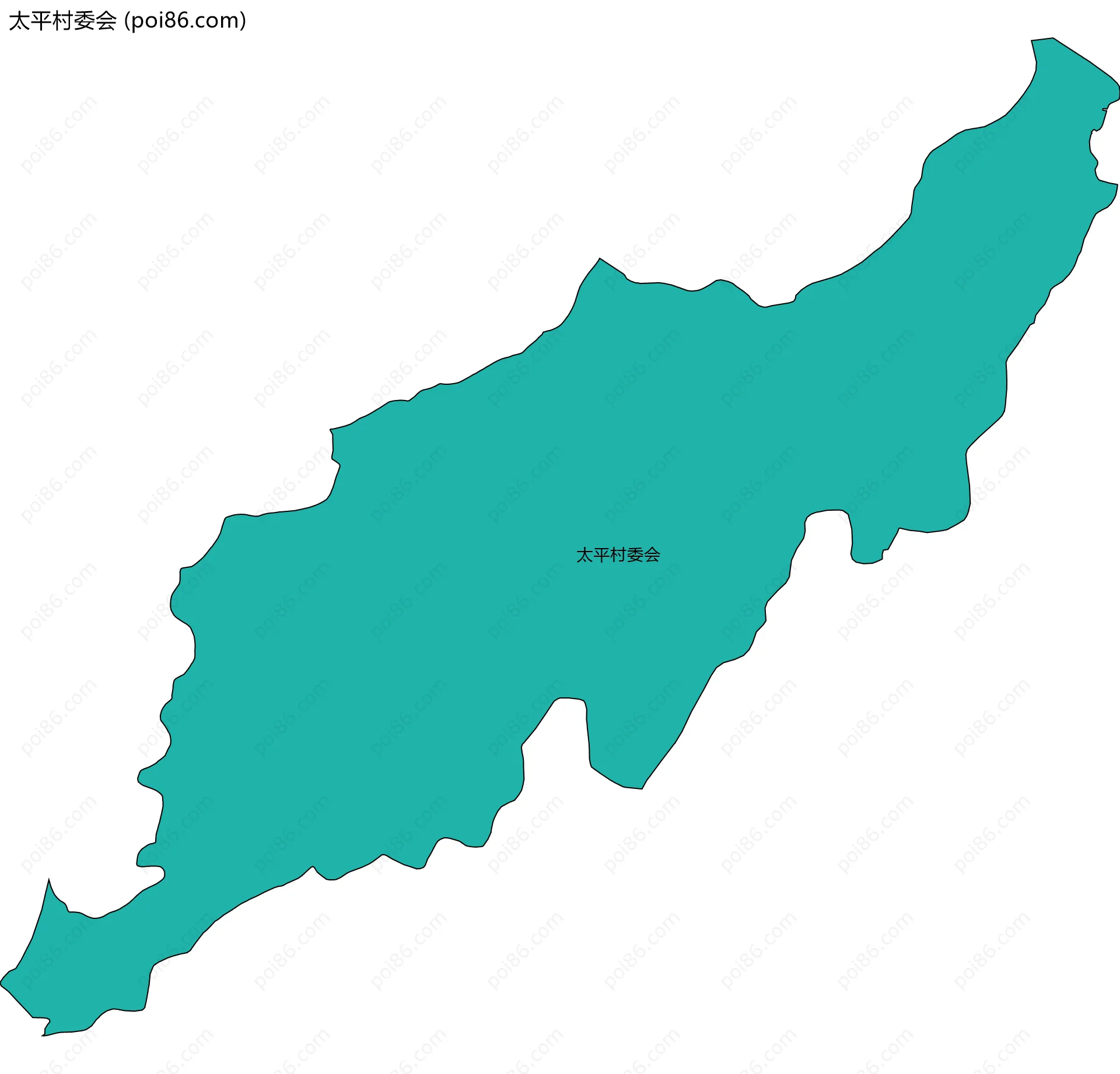 太平村委会边界地图