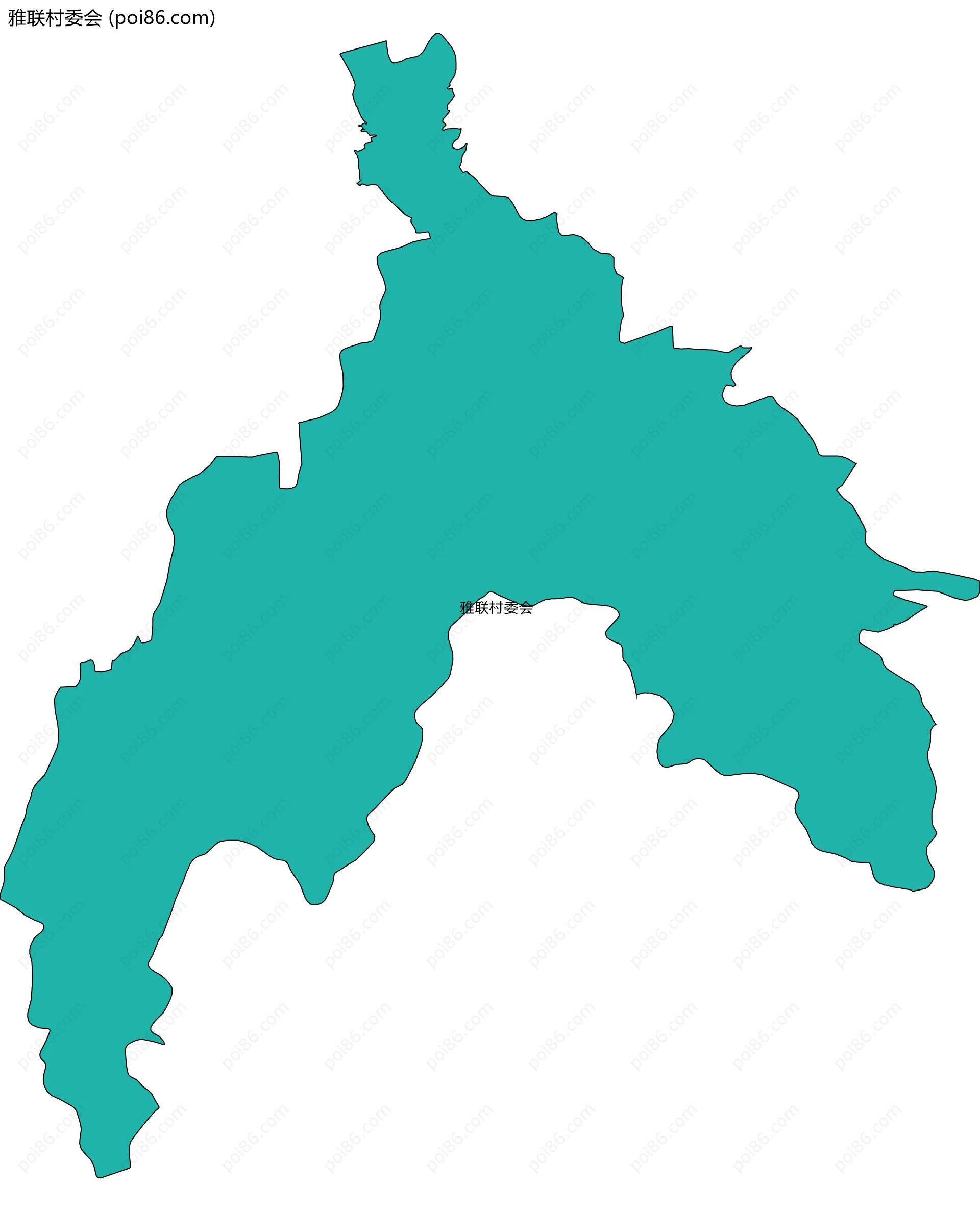 雅联村委会边界地图