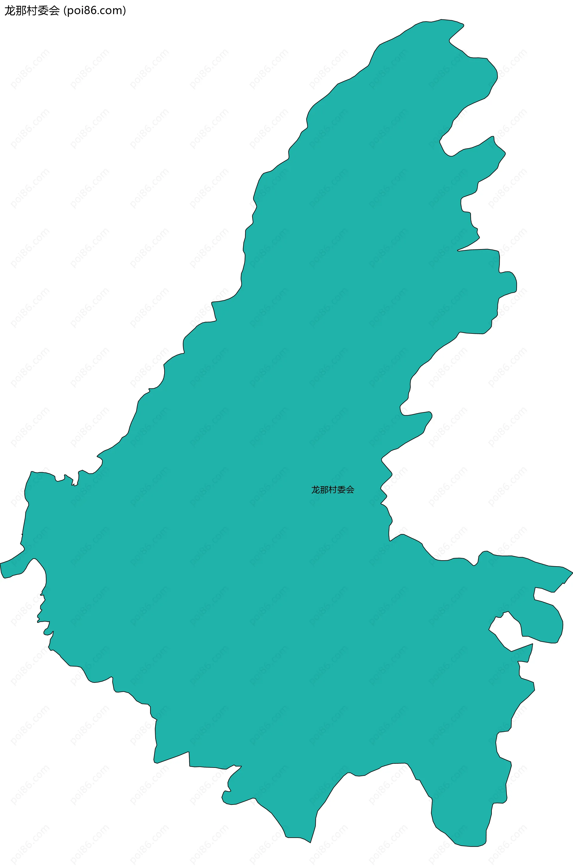 龙那村委会边界地图