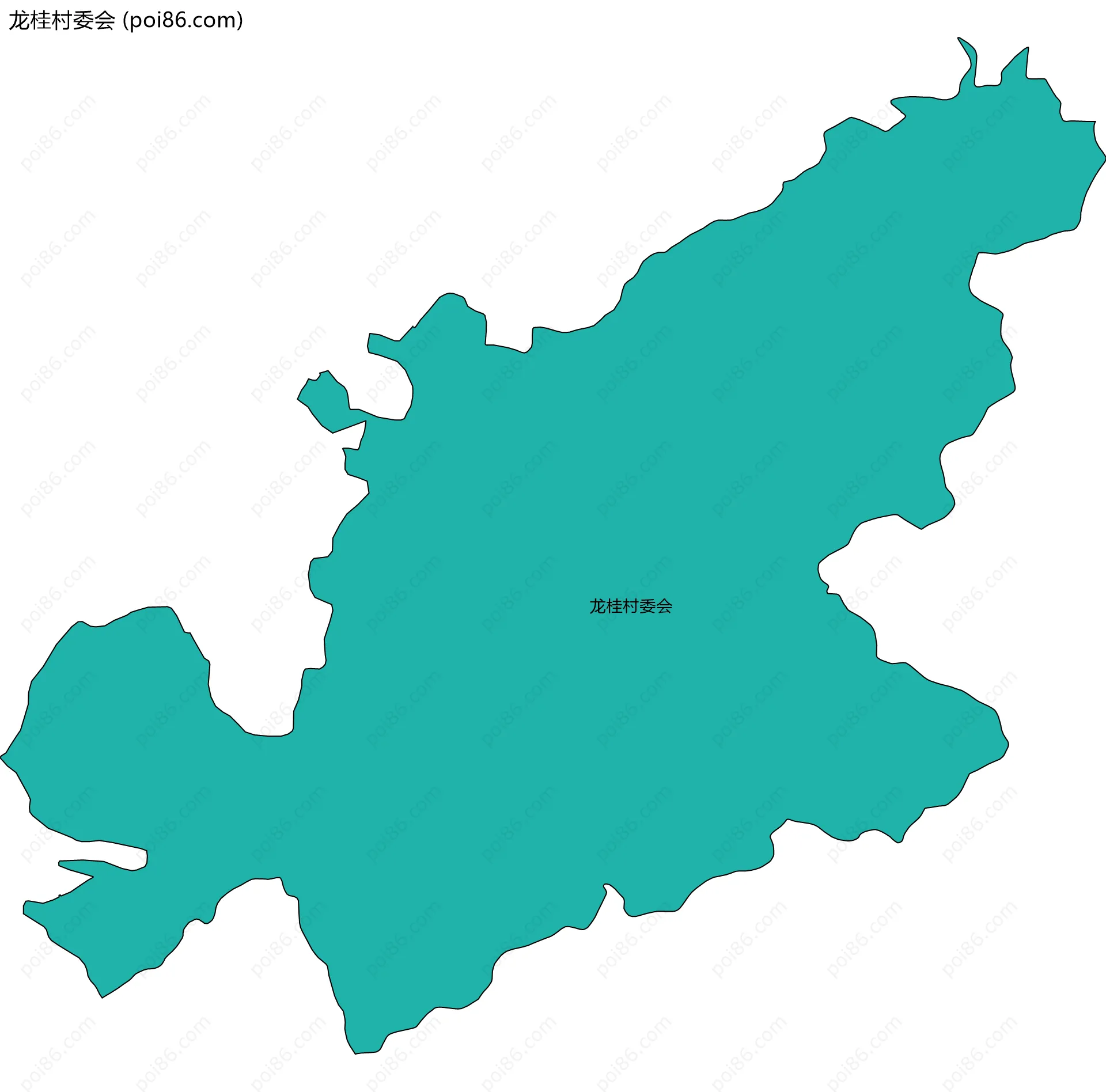 龙桂村委会边界地图