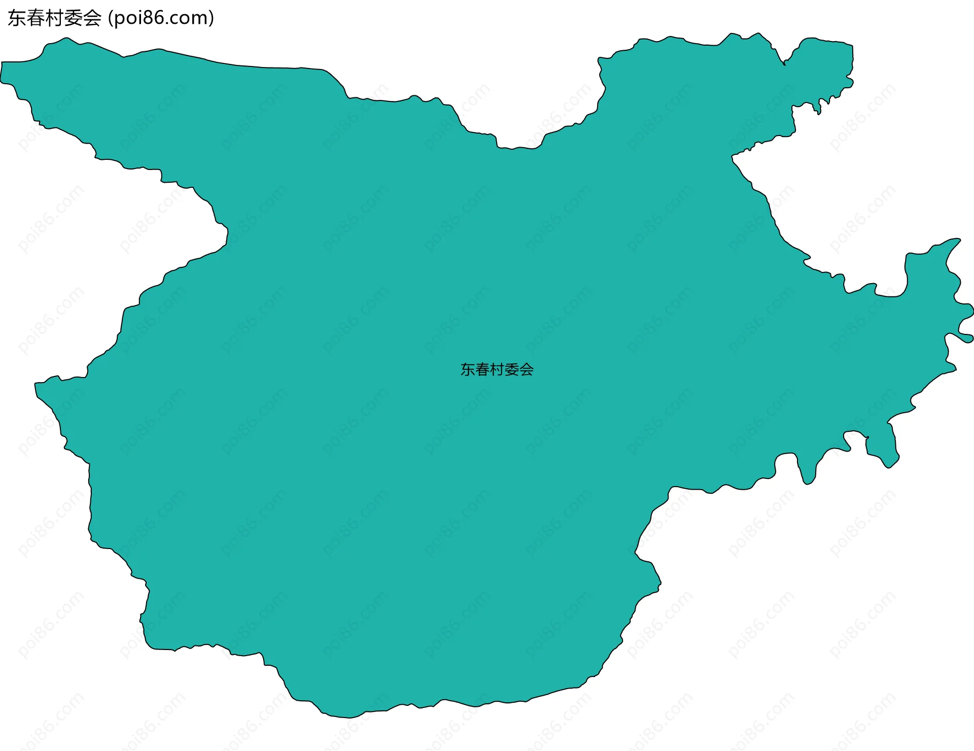 东春村委会边界地图