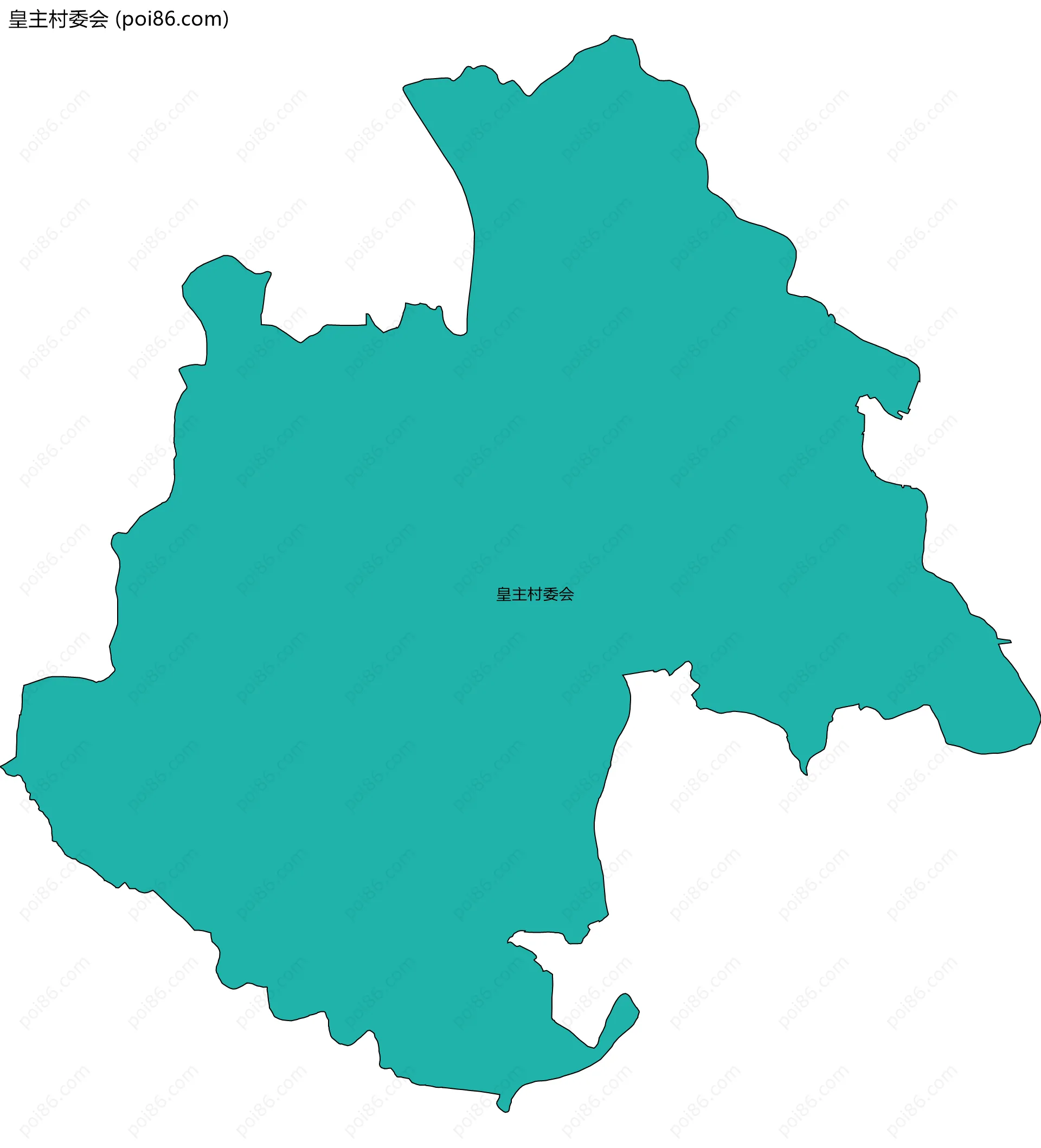 皇主村委会边界地图