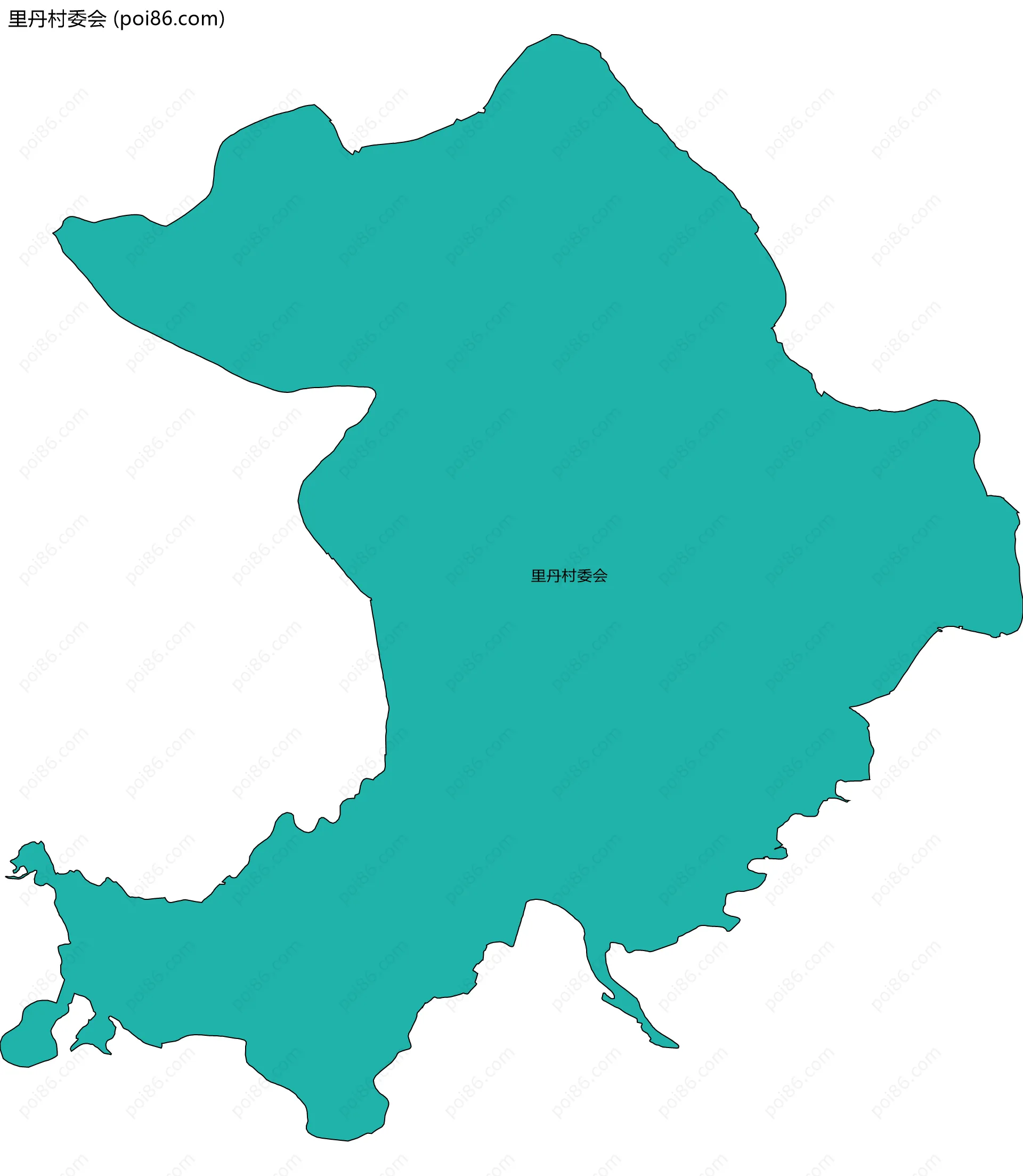 里丹村委会边界地图