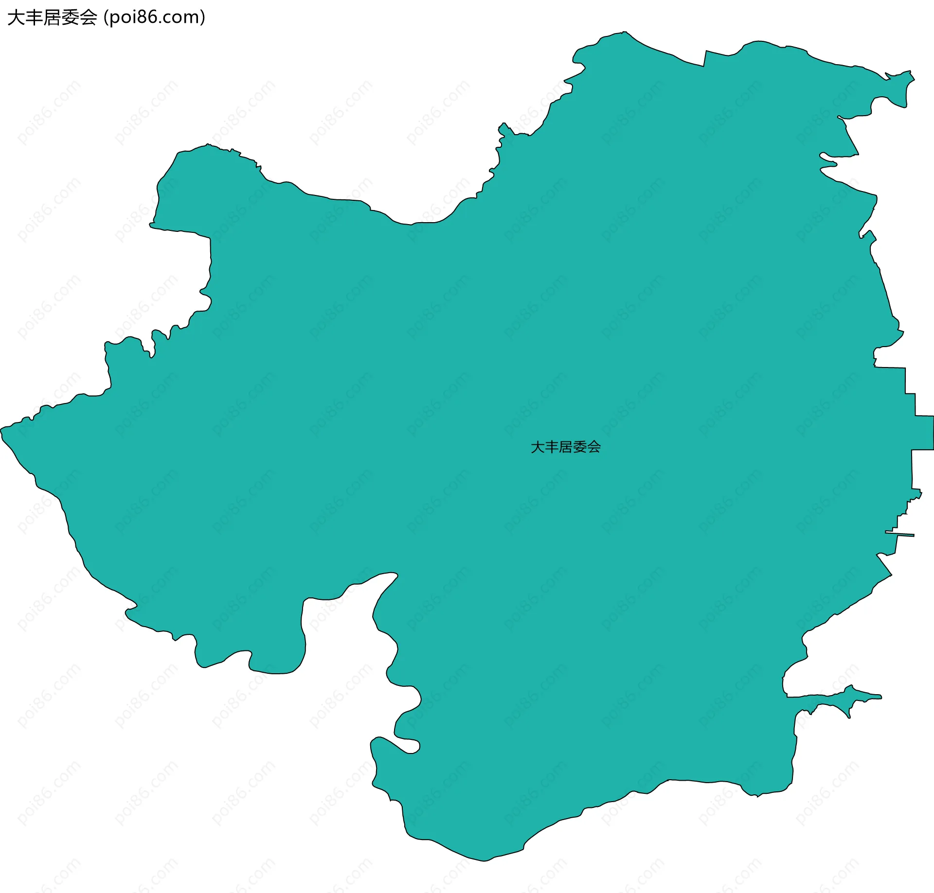 大丰居委会边界地图