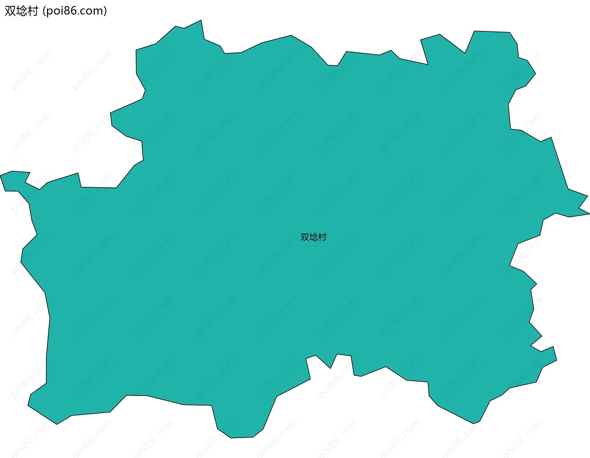 双埝村边界地图