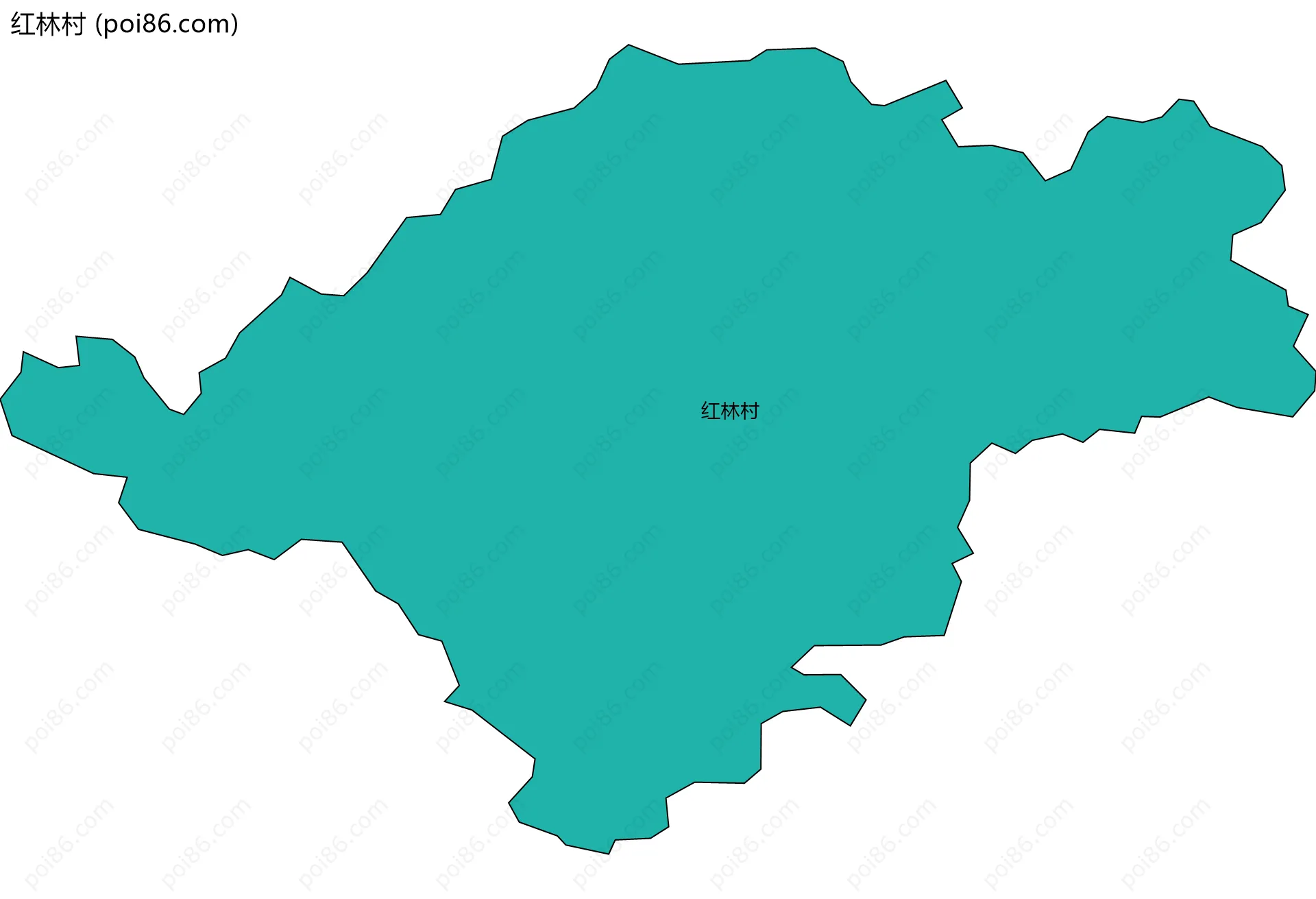 红林村边界地图