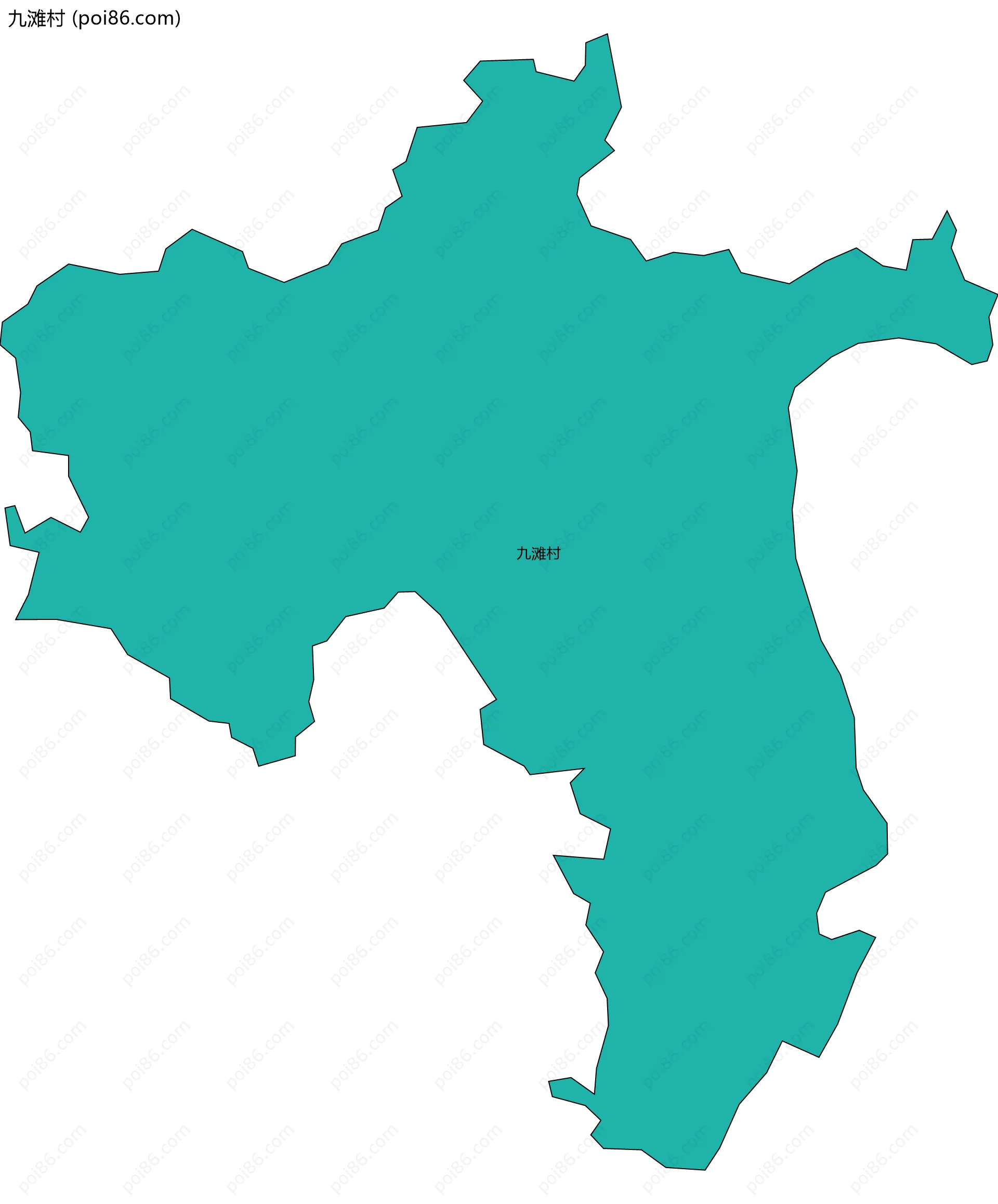 九滩村边界地图