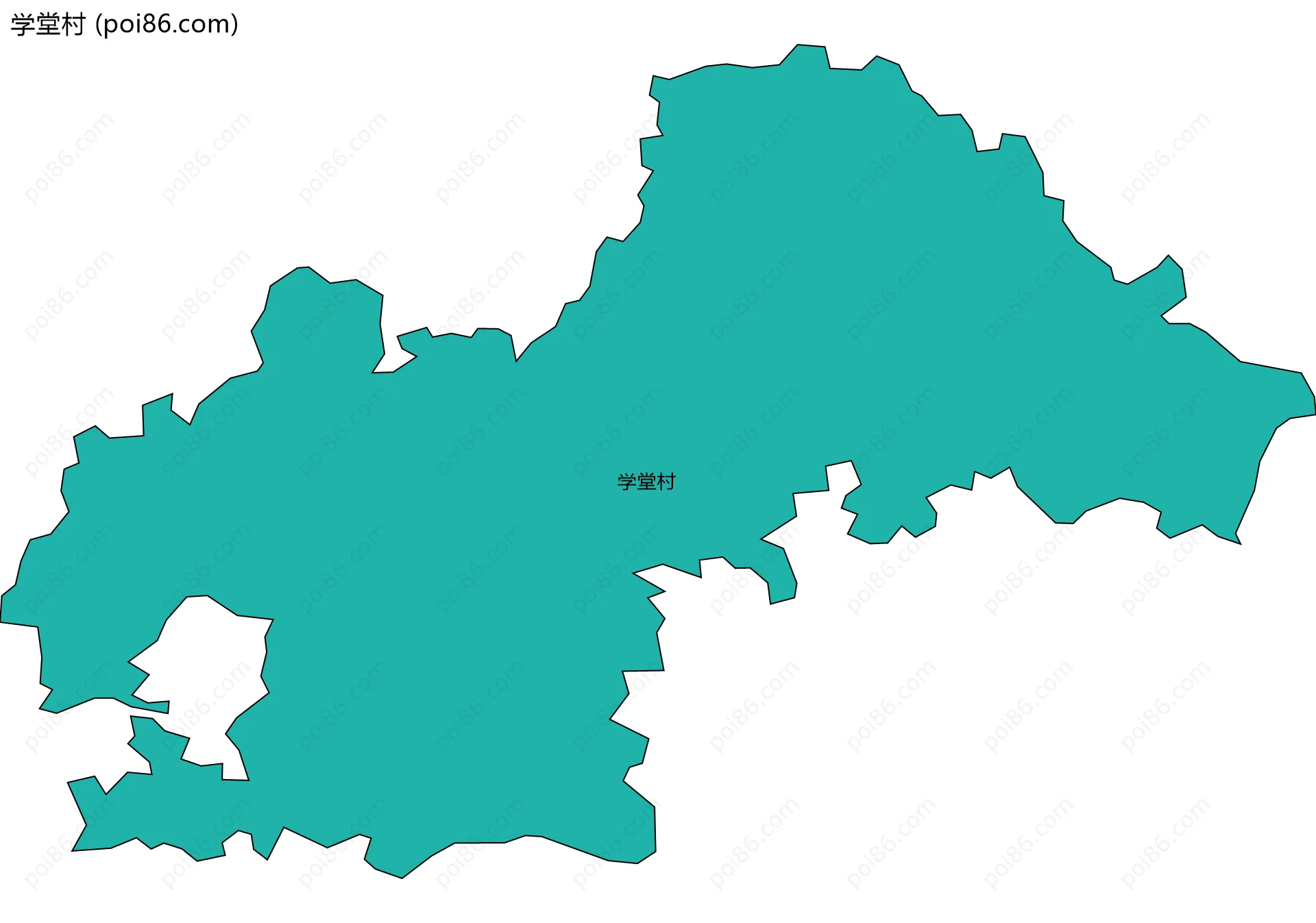 学堂村边界地图