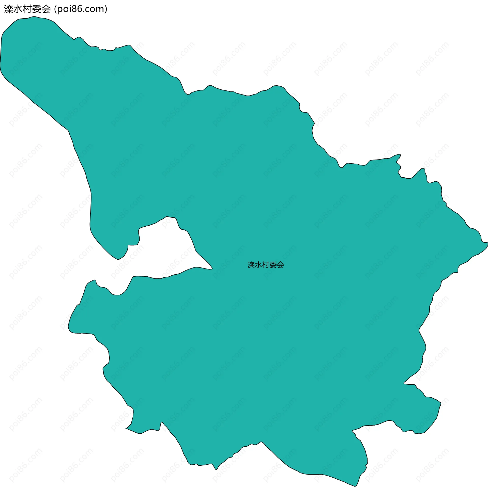 滦水村委会边界地图