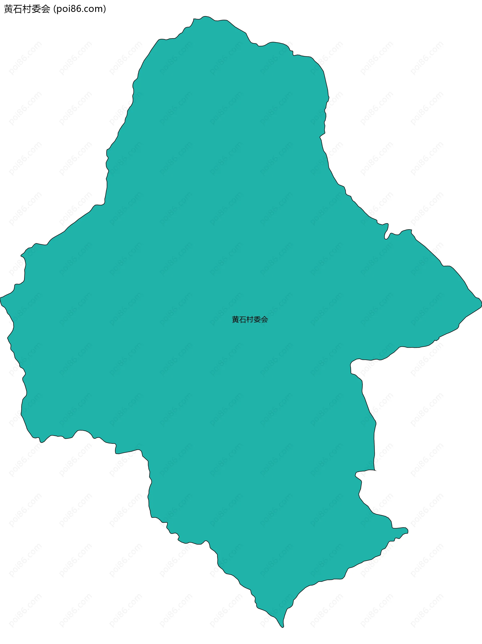 黄石村委会边界地图