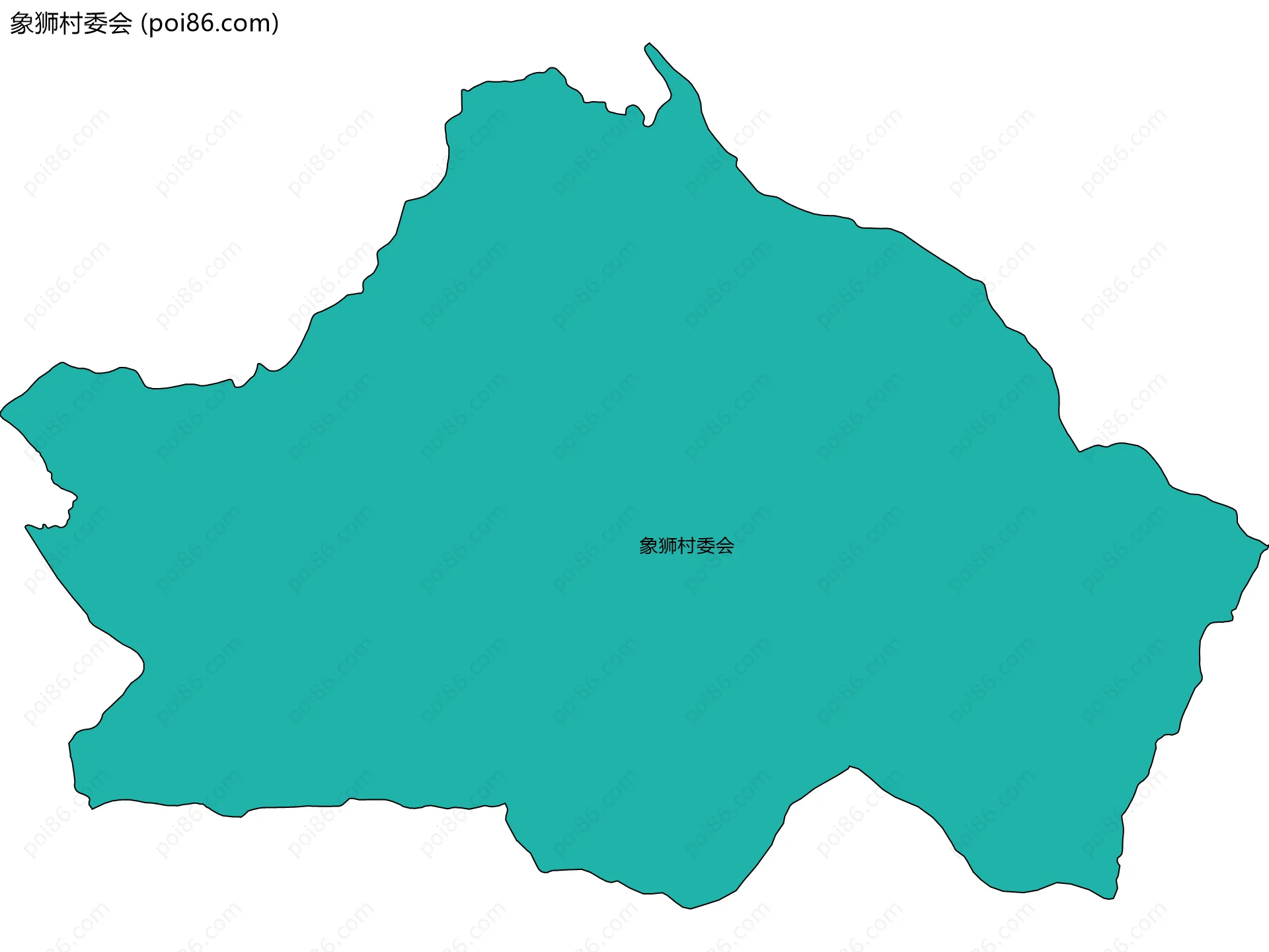 象狮村委会边界地图