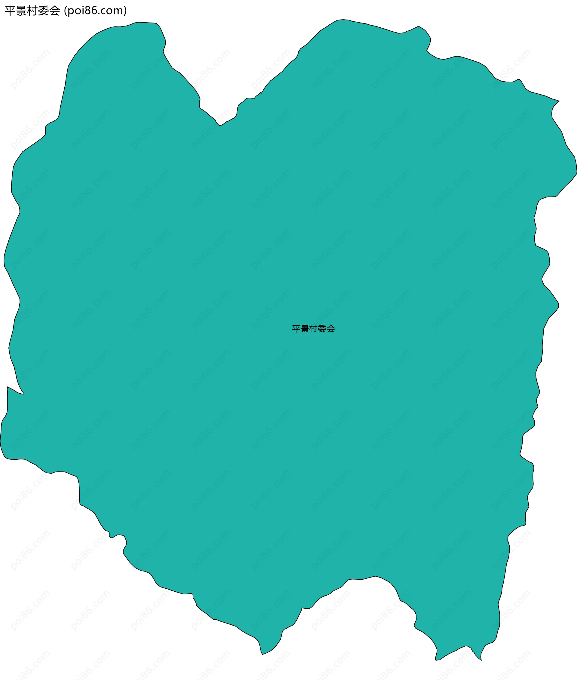 平景村委会边界地图